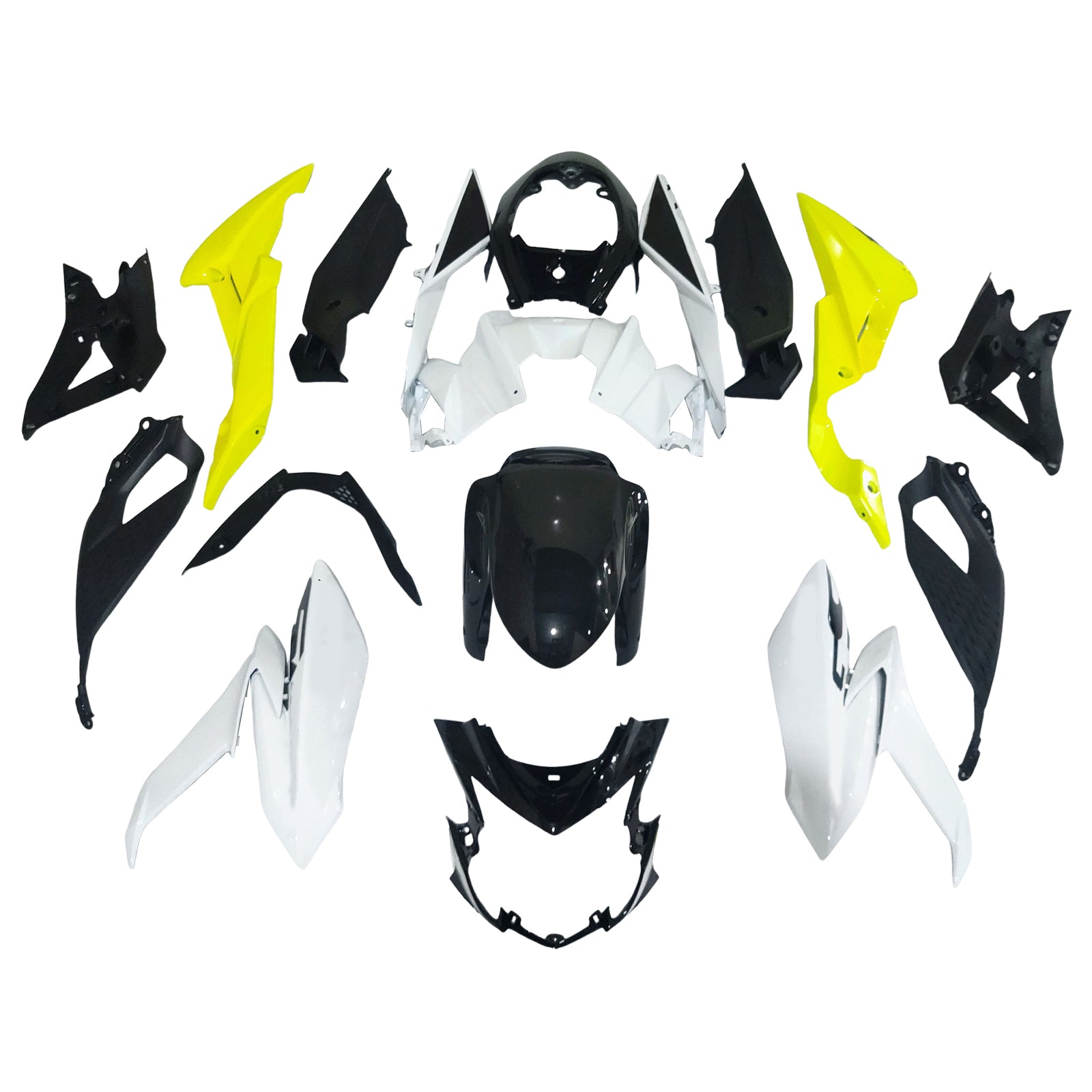 Amotopart 2017-2022 Suzuki GSX-S 750 Fairing White&Yellow Kit