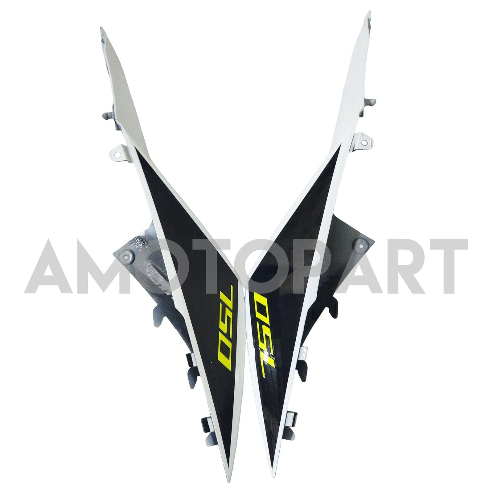 Amotopart 2017-2022 Suzuki GSX-S 750 Fairing White & Yellow Kit