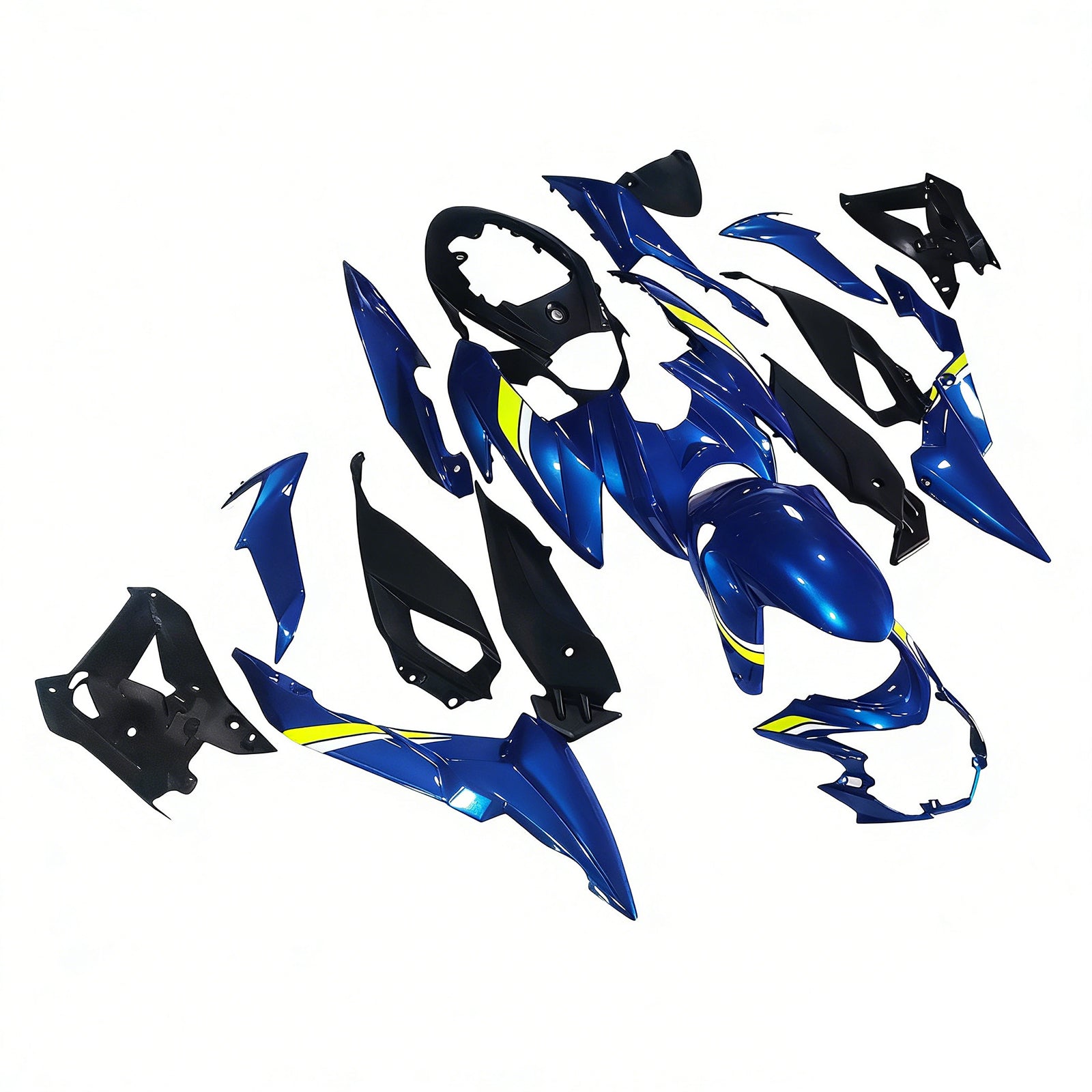 Amotopart 2017-2022 Suzuki GSX-S 750 Fairing Blue Style1 Kit