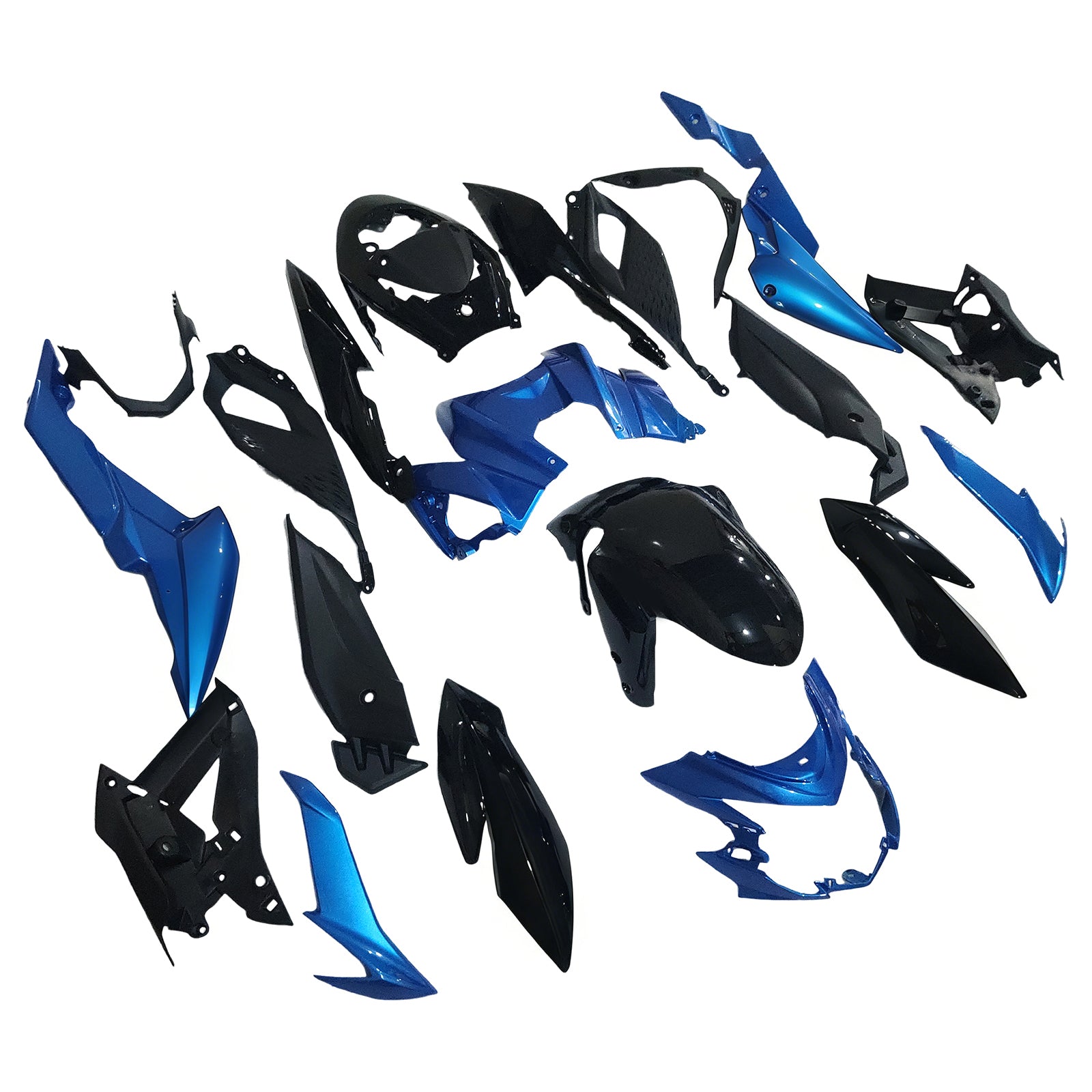Amotopart 2017-2022 Suzuki GSX-S 750 Fairing Blue Style3 Kit