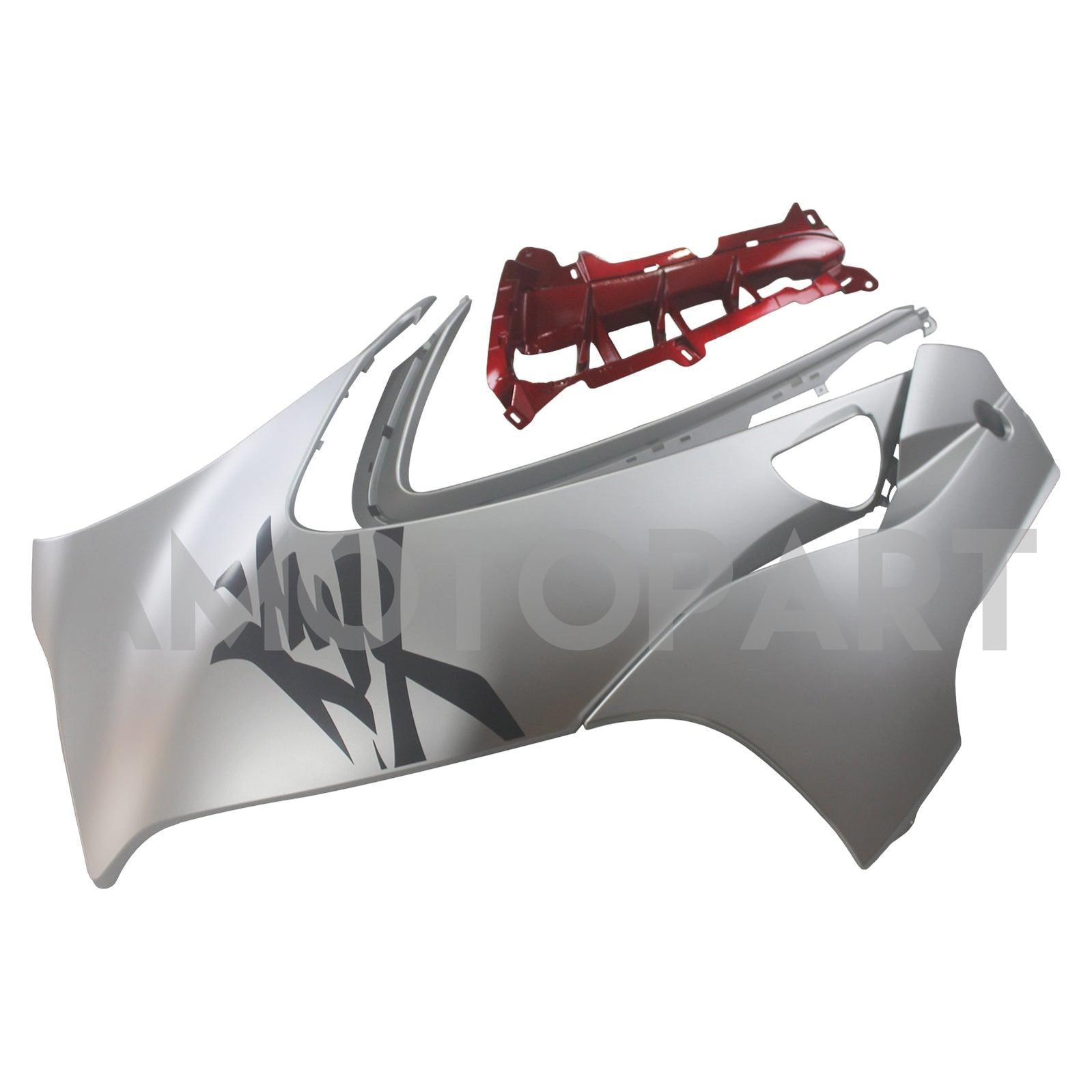 Amotopart 2021-2025 Suzuki Hayabusa GSX1300R Silber mit roter Verkleidung Kit