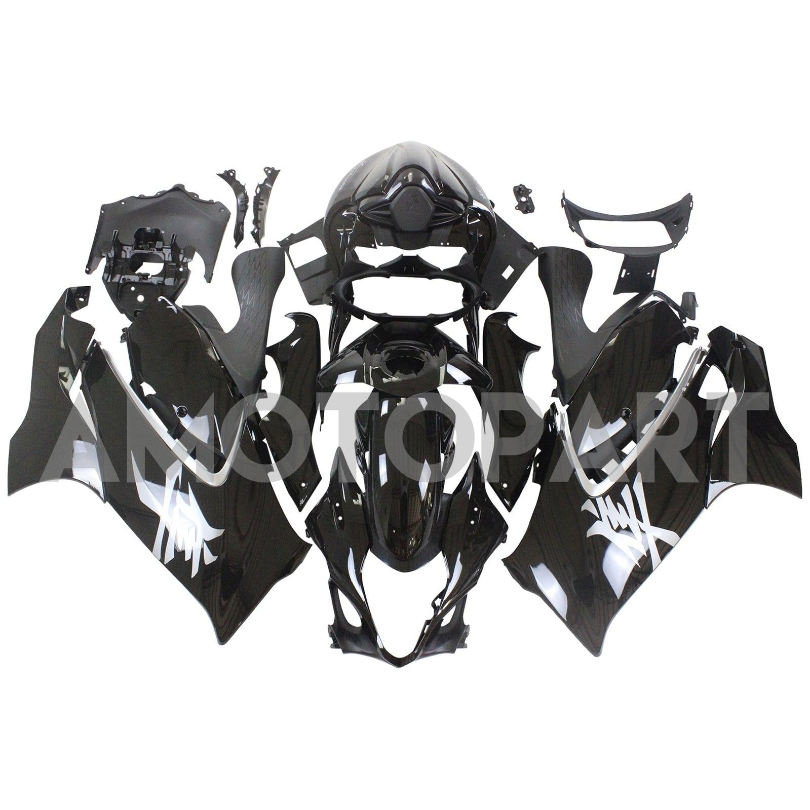 Amotopart 2021-2025 Suzuki Hayabusa GSX1300R Gloss Black Fairing Kit