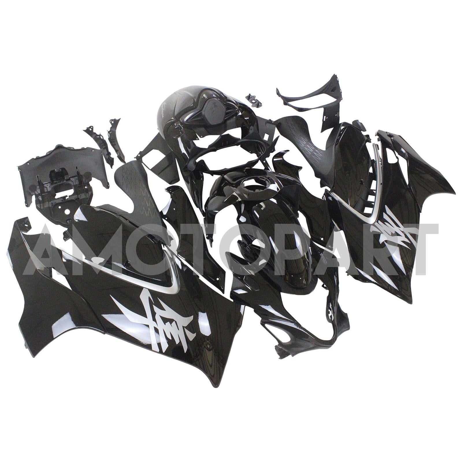 Amotopart 2021-2025 Suzuki Hayabusa GSX1300R Gloss Black Fairing Kit