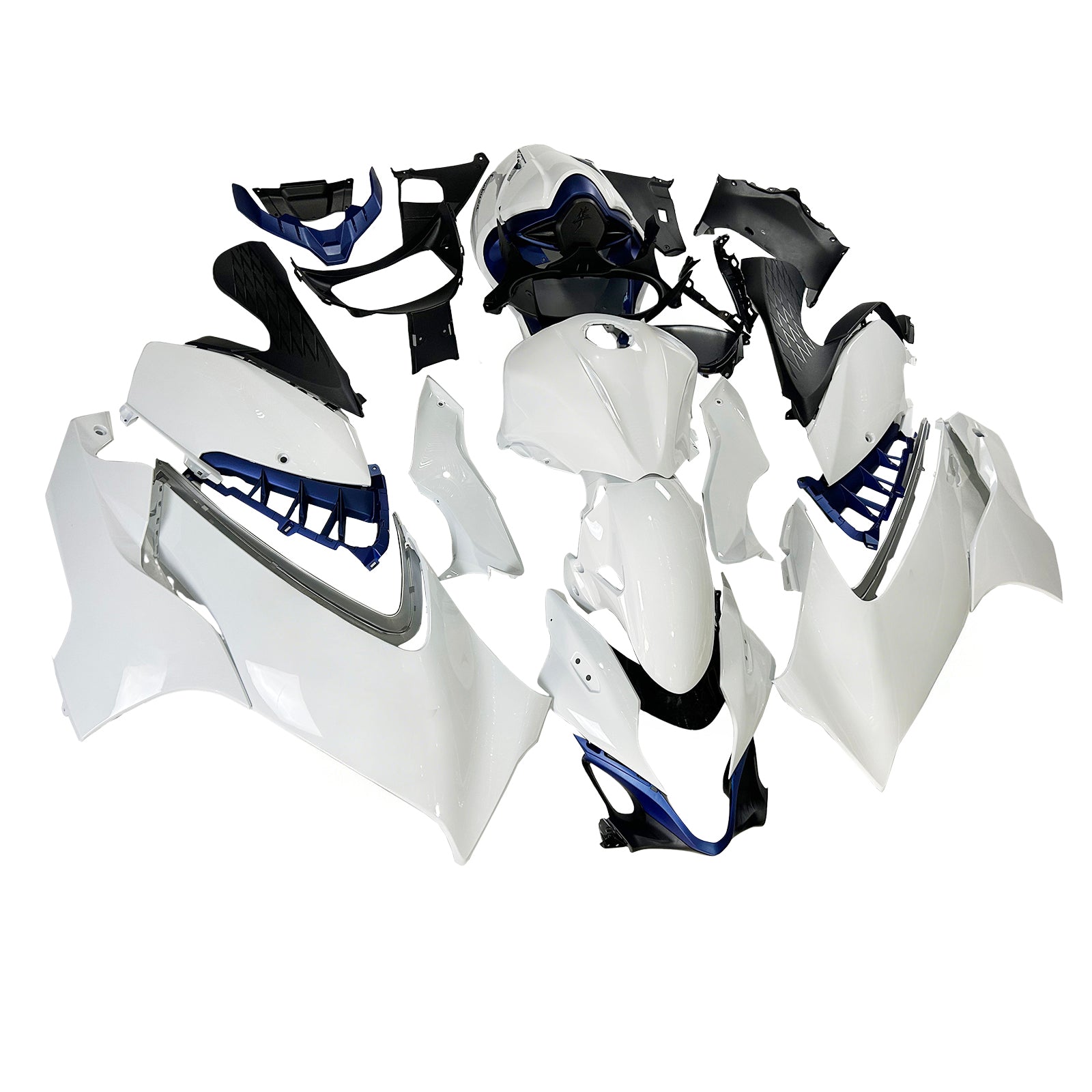 Amotopart 2021-2025 Suzuki Hayabusa GSX1300R White Fairing Kit