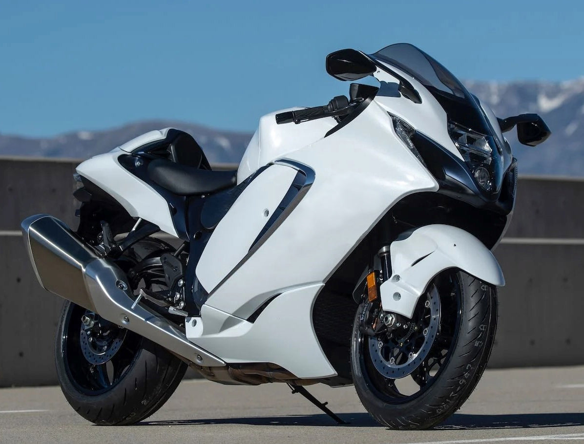 Amotopart 2021-2025 Suzuki Hayabusa GSX1300R White Fairing Kit