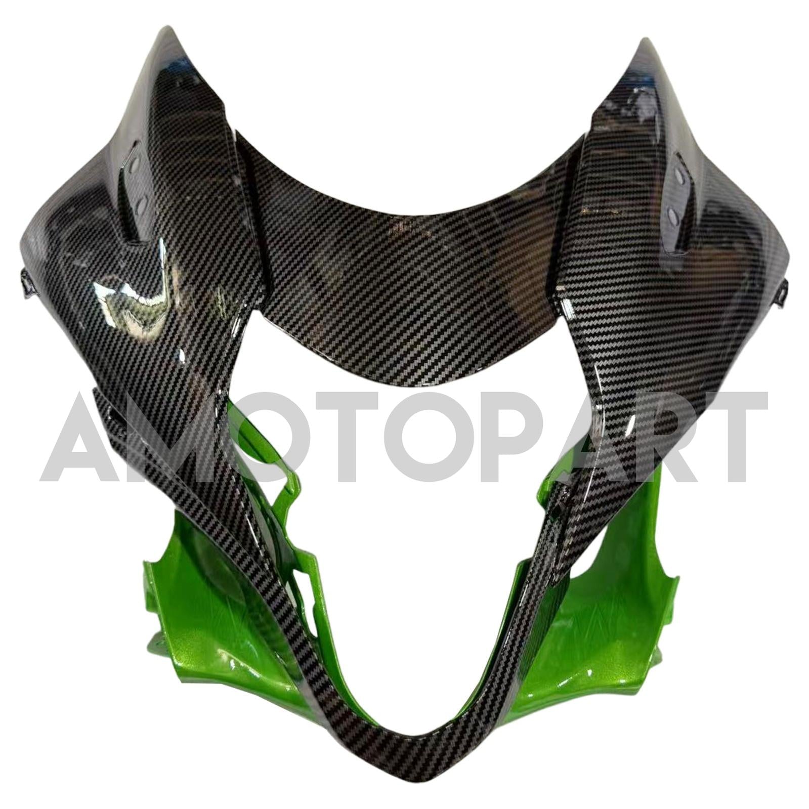 Amotopart 2021-2025 Suzuki Hayabusa GSX1300R Green & Kohlefaser-Musterverkleidungskit
