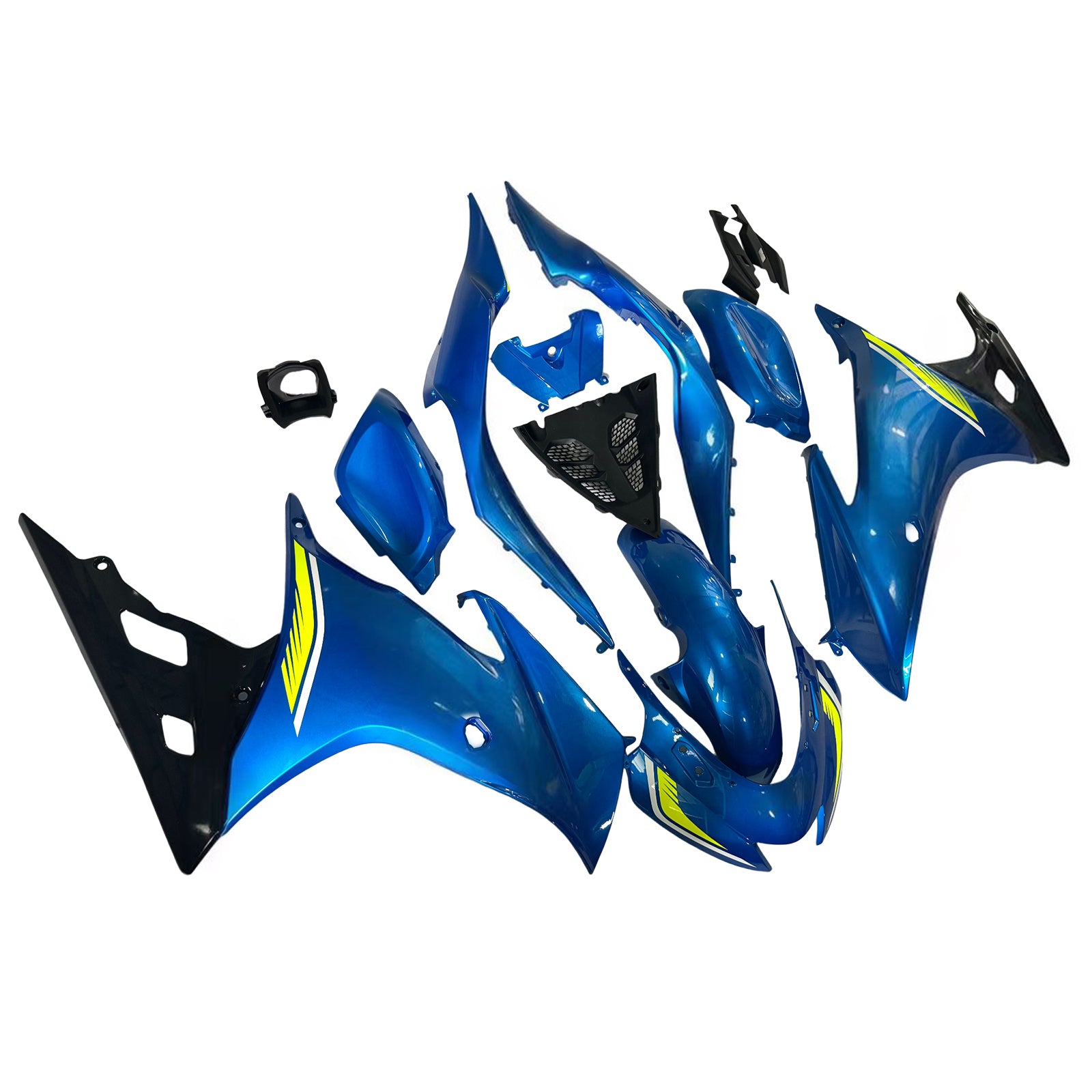 Amotopart 17–24 Suzuki GSX-R125 Schwarz Blau Verkleidungsset (Nur für die US-Version geeignet)