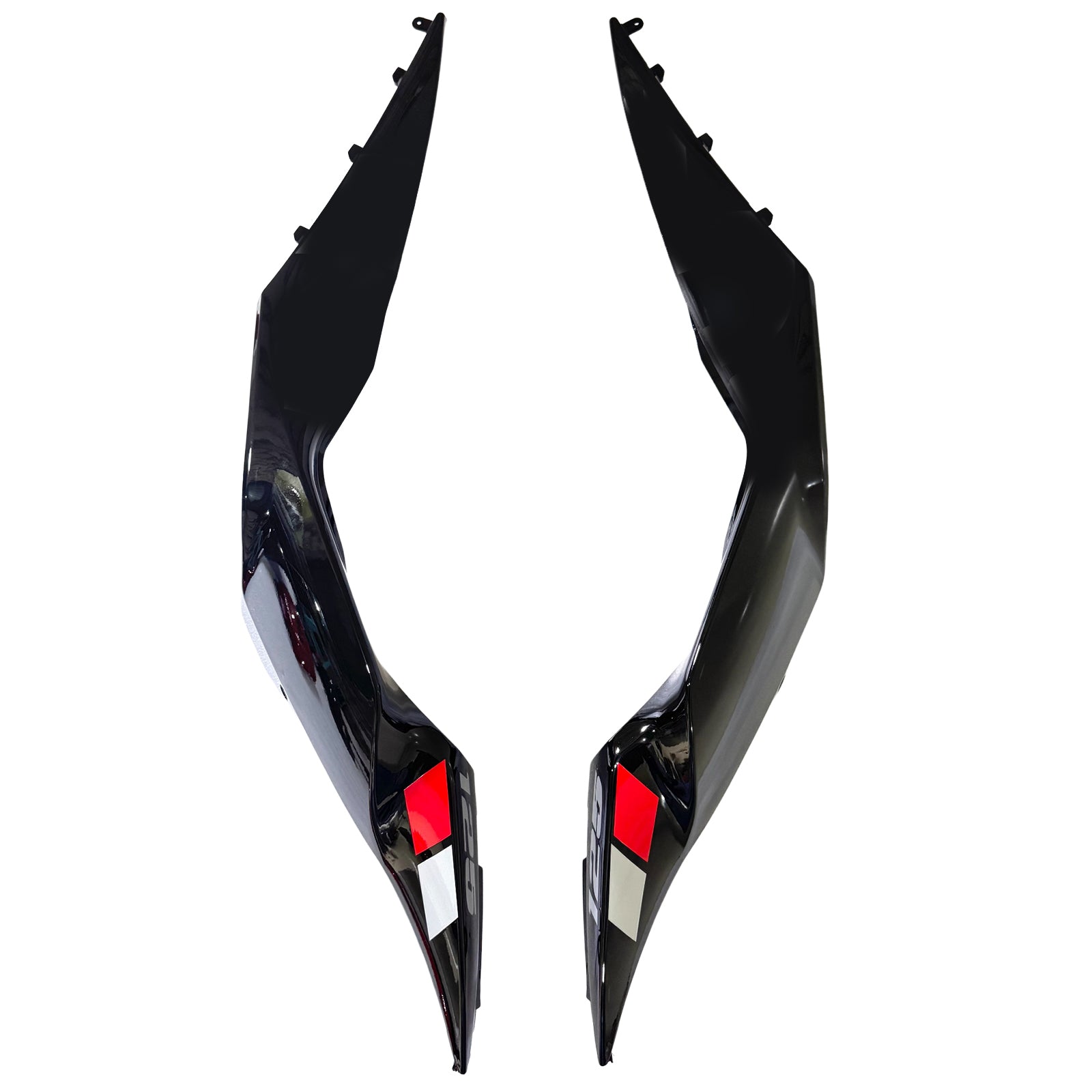 Amotopart 2017–2024 Suzuki GSX-R125 glänzend rot-schwarzes Verkleidungsset (nur für die US-Version geeignet)