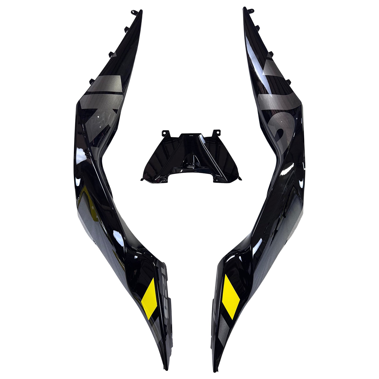Amotopart 17-24 Suzuki GSX-R125 Black Yellow Fearing Kit (nur für die US-Version geeignet)