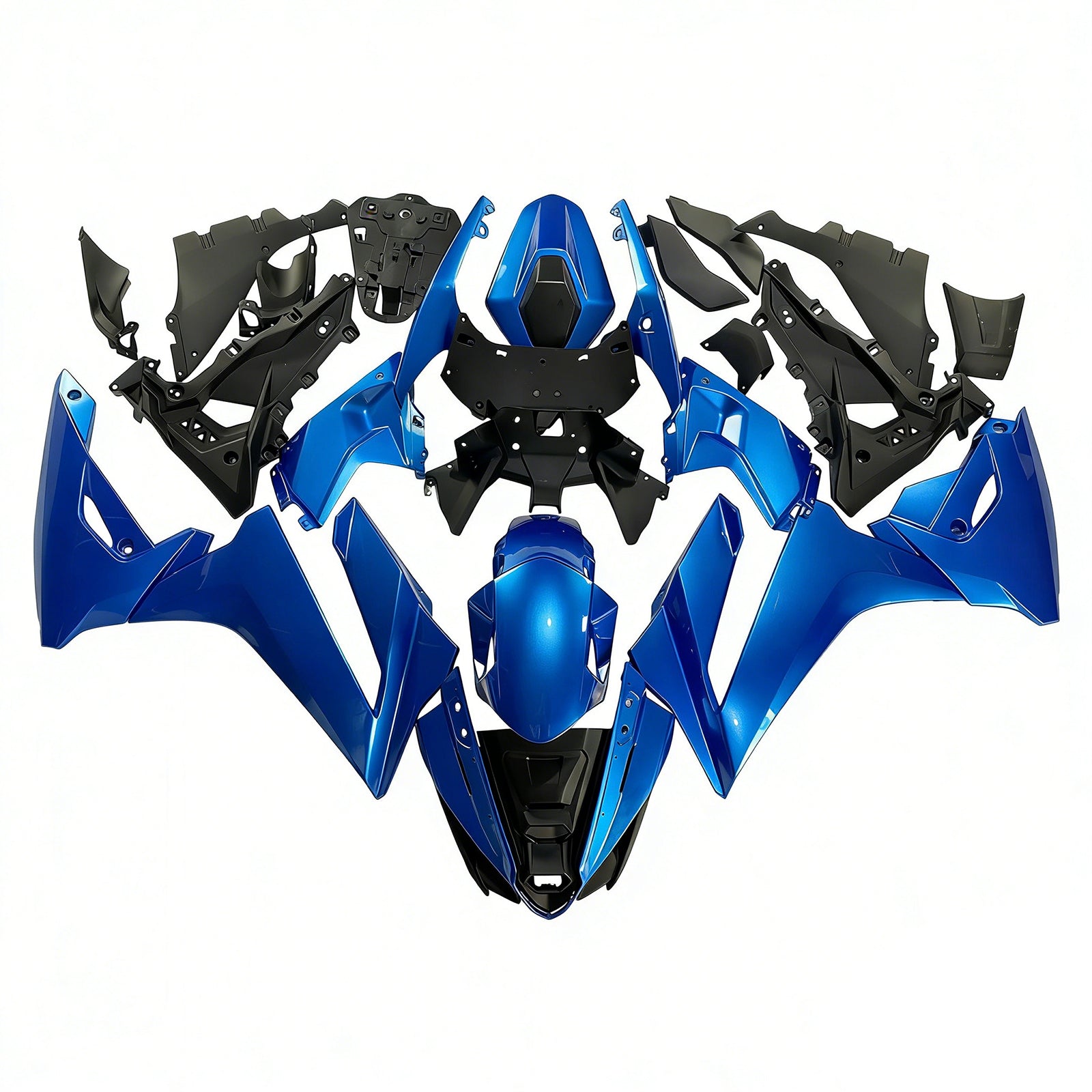 Amotopart 2024-2025 Suzuki GSX-8R Blue White Fairing Kit