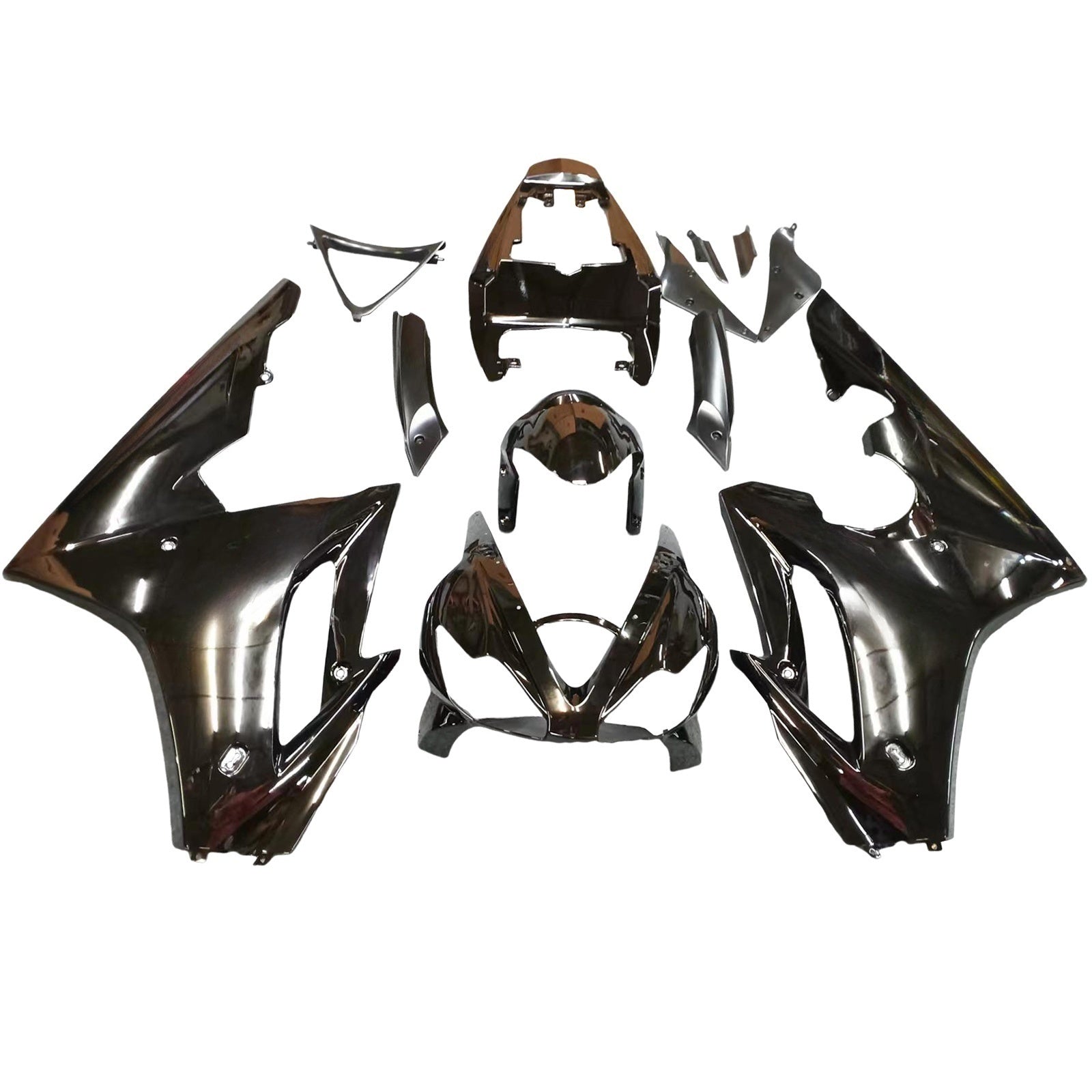 Amotopart Fairings Triumph Daytona 675 2006-2008 Gloss Black Fairing Kit