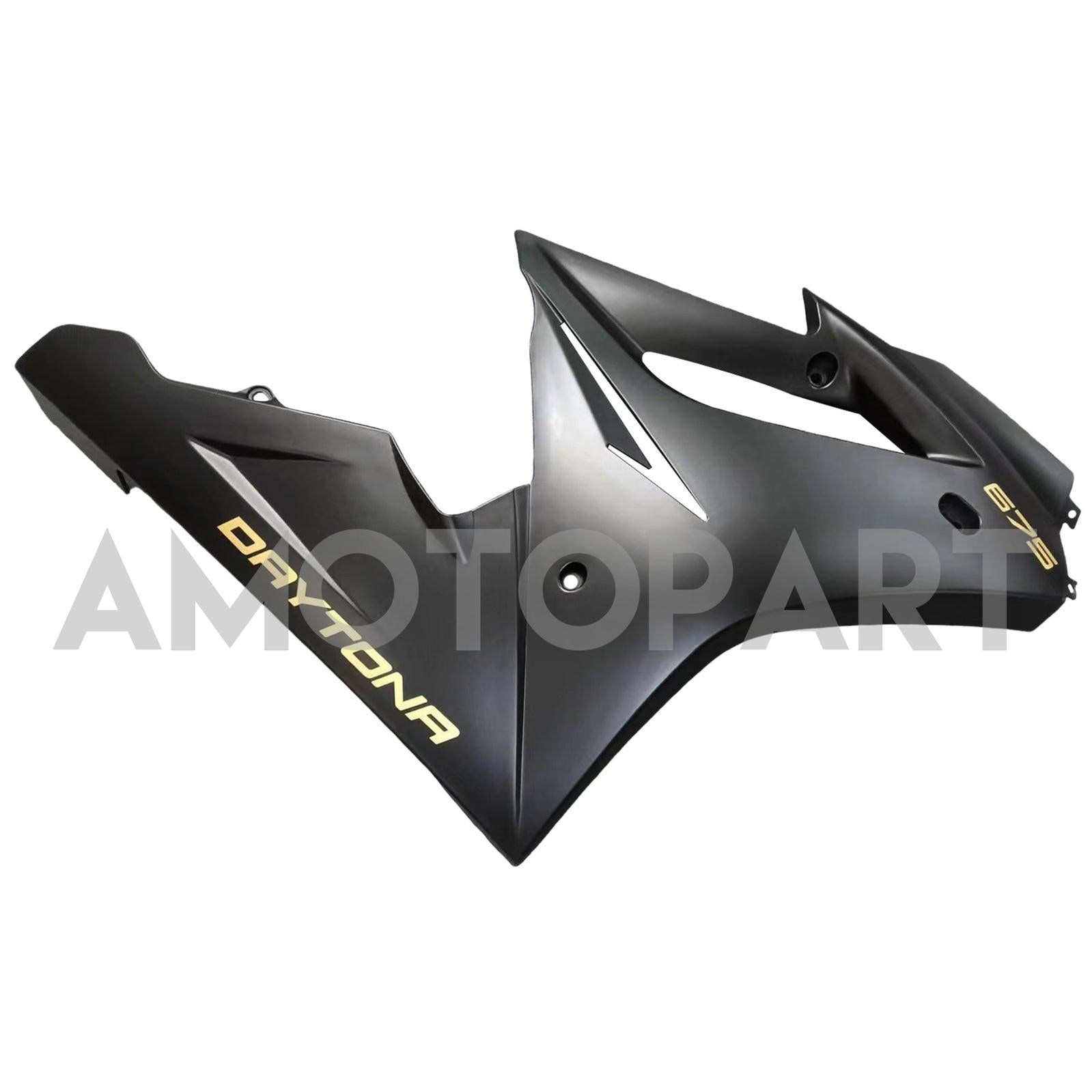 Amotopart 2006-2008 Triumph Daytona 675 Black with Logo Fairing Kit
