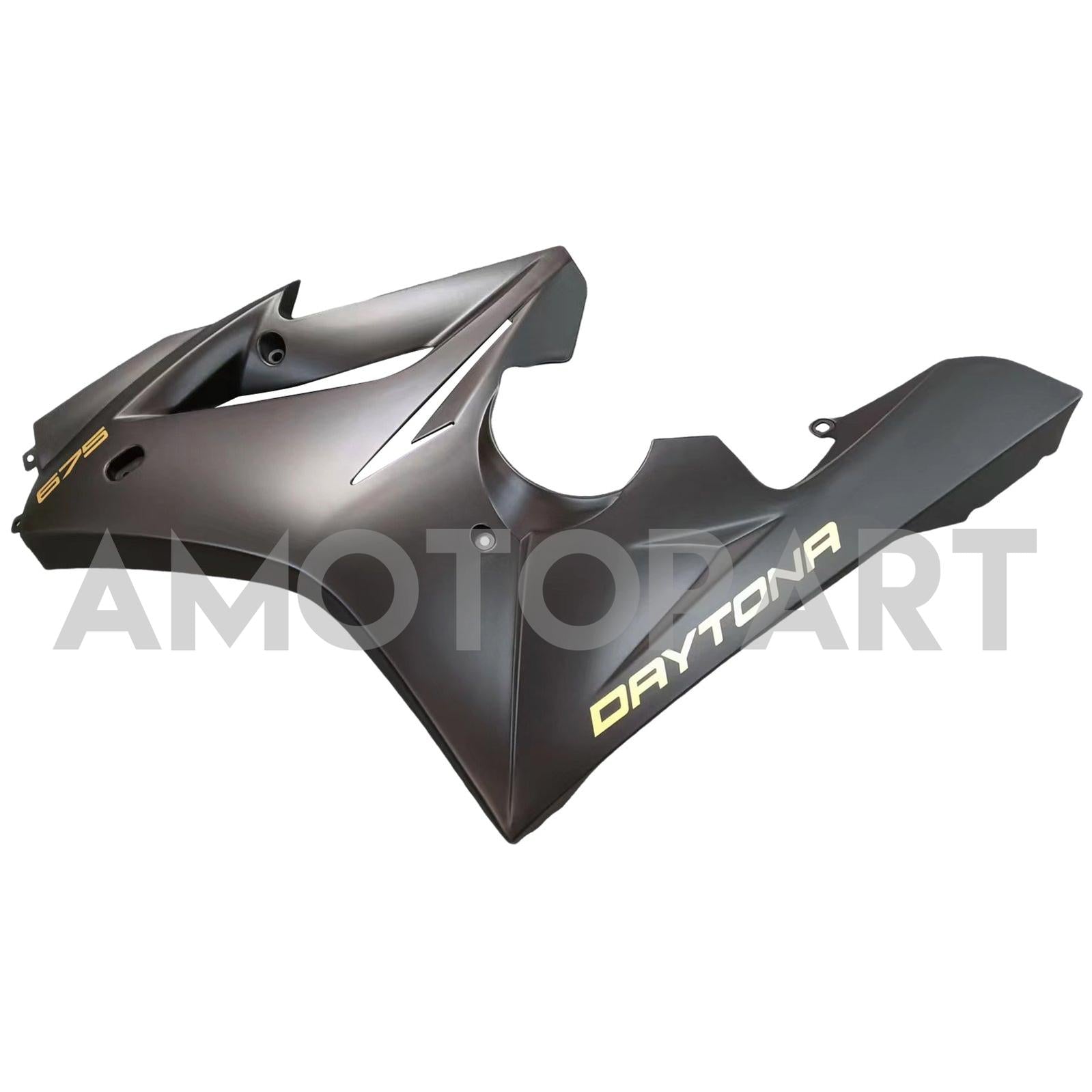 Amotopart 2006-2008 Triumph Daytona 675 Black with Logo Fairing Kit