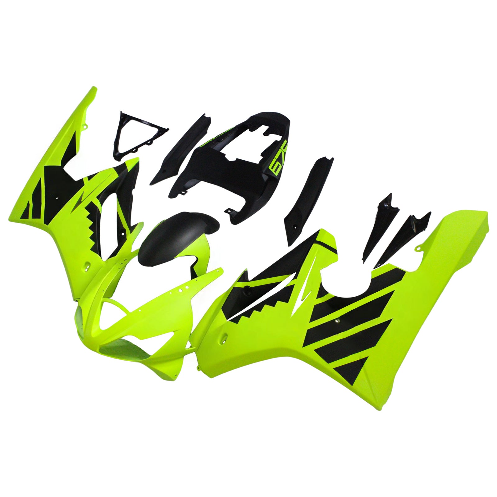 Amotopart Triumph 2006-2008 Daytona 675 Neon Green Fairing Kit