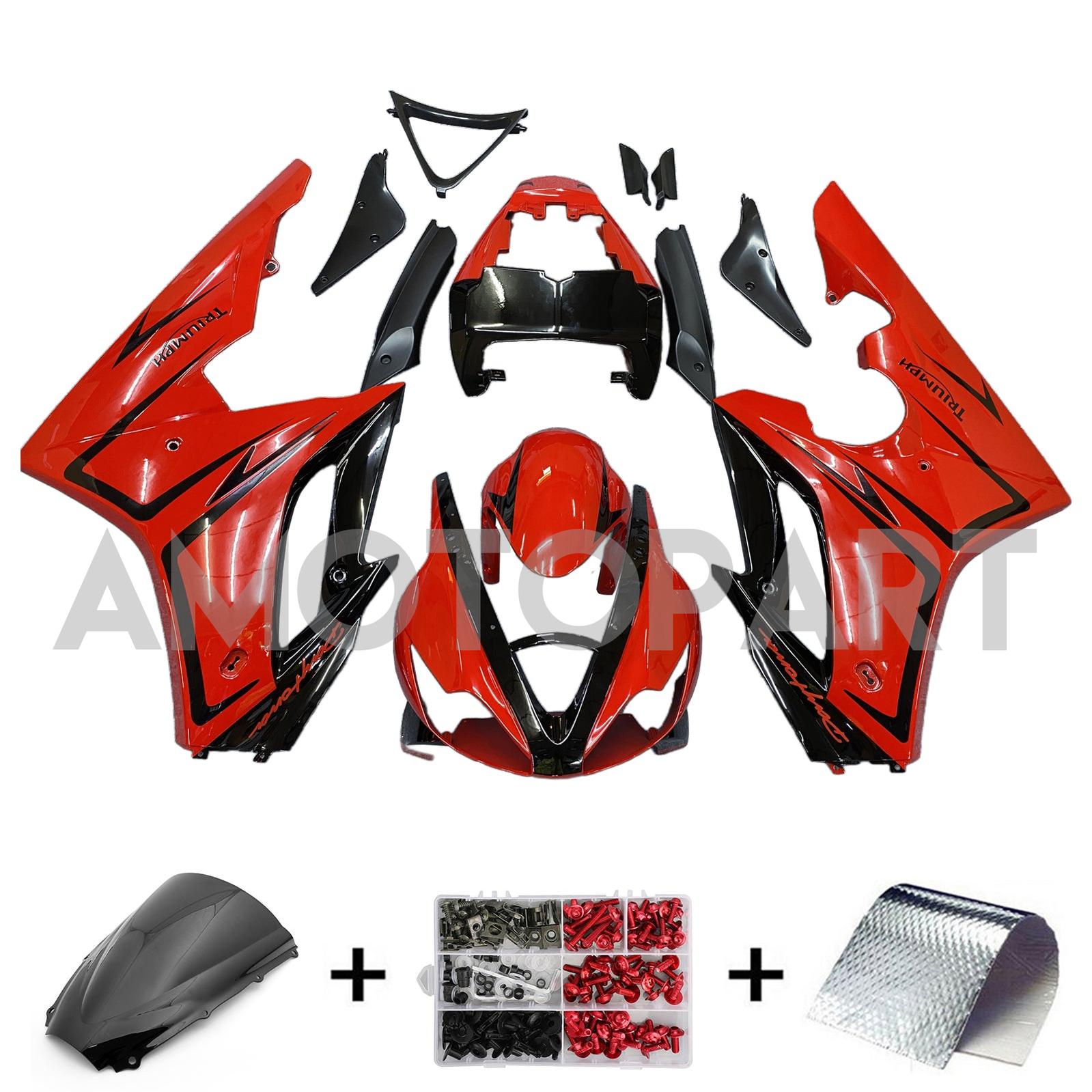 AMOTOPT TRIUMPH 2006-2008 DAYTONA 675 RED COM BLACK LINE Faiting Kit