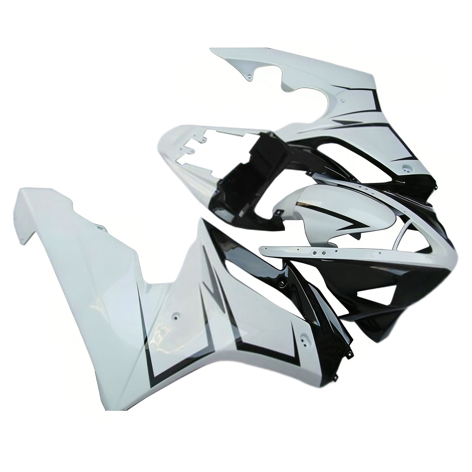 Amotopart 2006-2008 Triumph Daytona 675 Black&White Style5 Fairing Kit