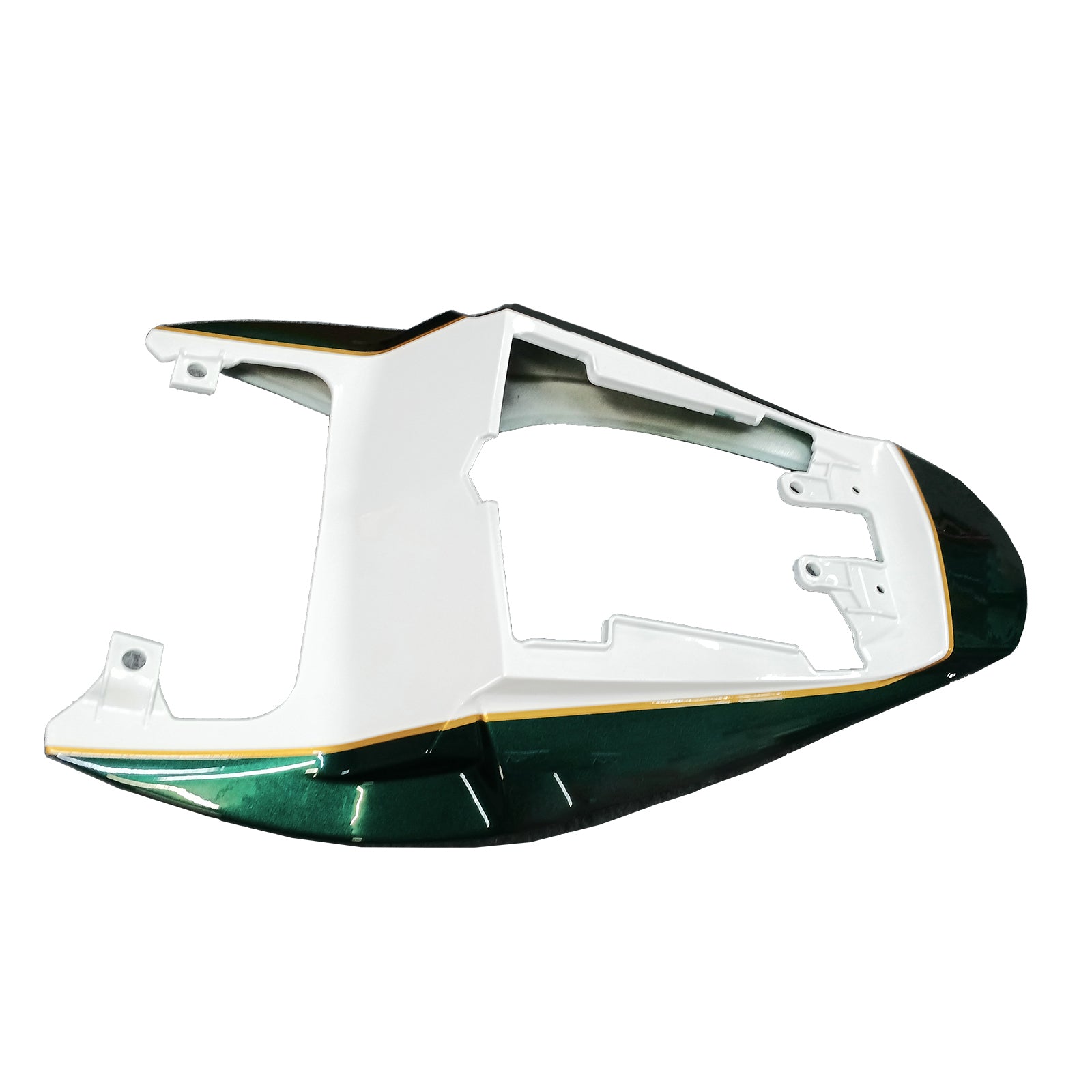 Amotopart 2006-2008 Triumph Daytona 675 Green White Style6 Fairing Kit