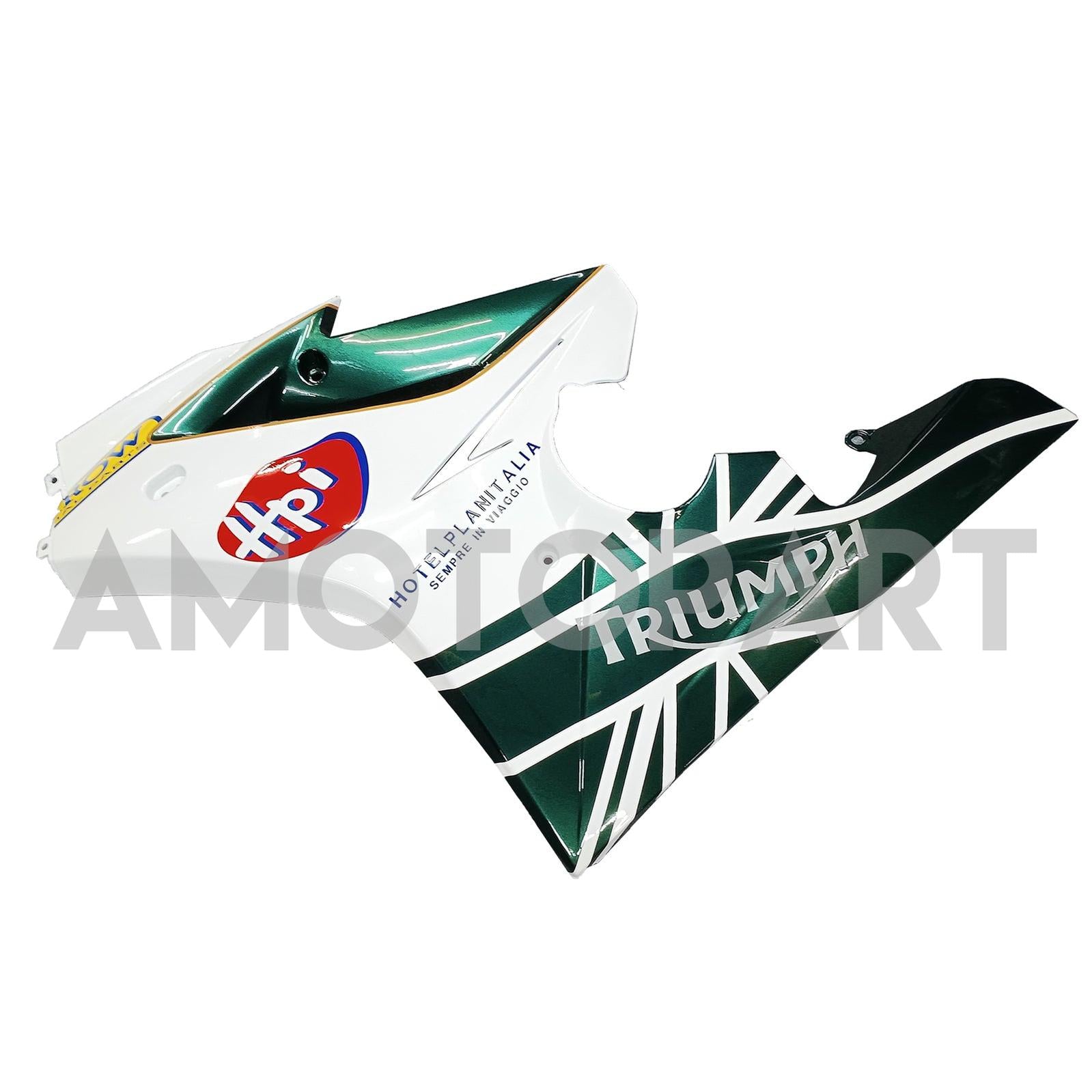 Amotopart 2006-2008 Triumph Daytona 675 Black & White Style 6 Fairing Kit