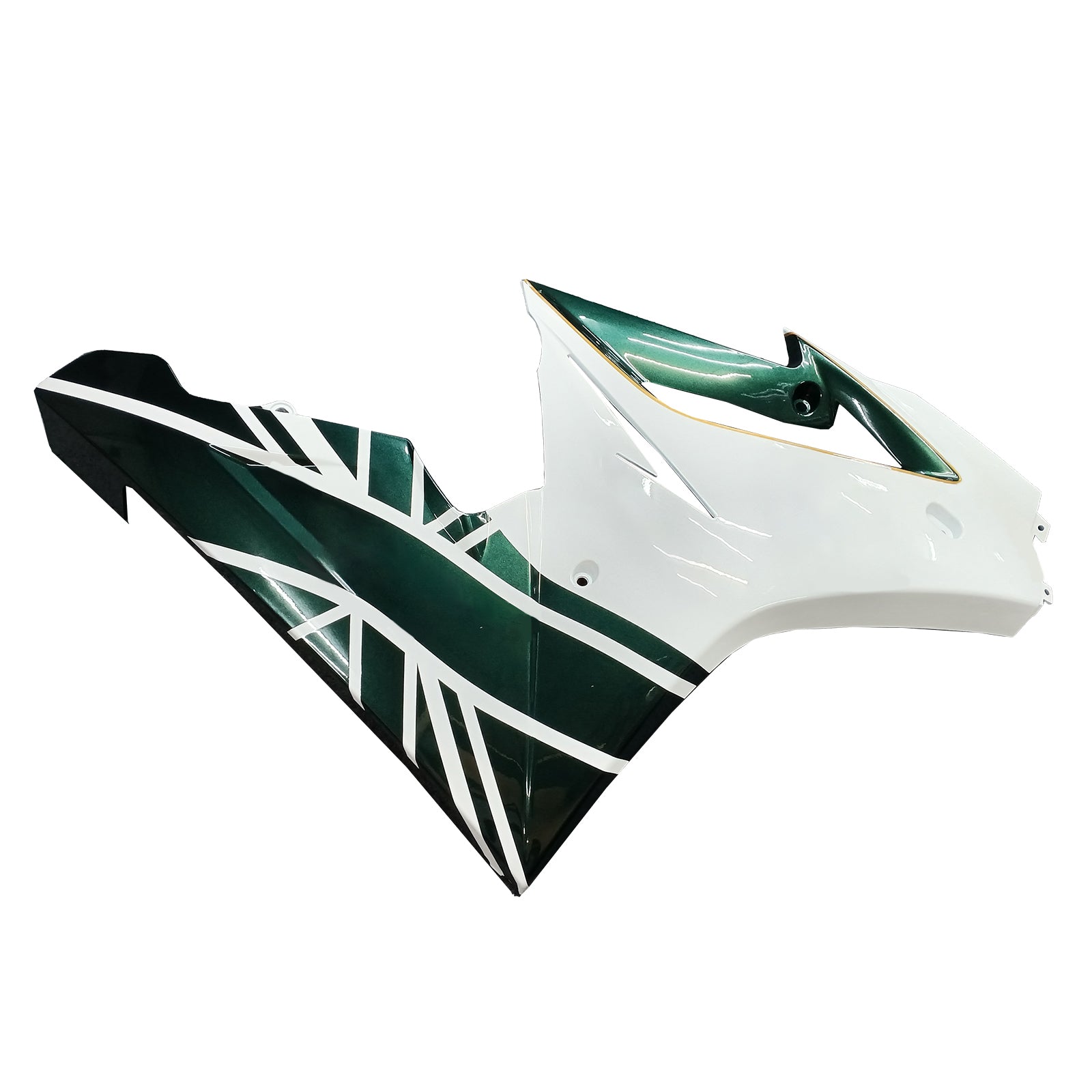Amotopart 2006-2008 Triumph Daytona 675 Green White Style6 Fairing Kit