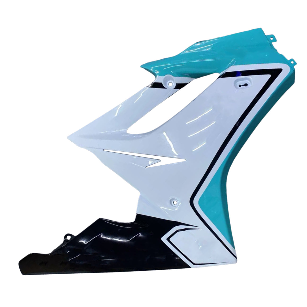 Amotopart 2006-2008 Triumph Daytona 675 White&Blue Style4 Fairing Kit