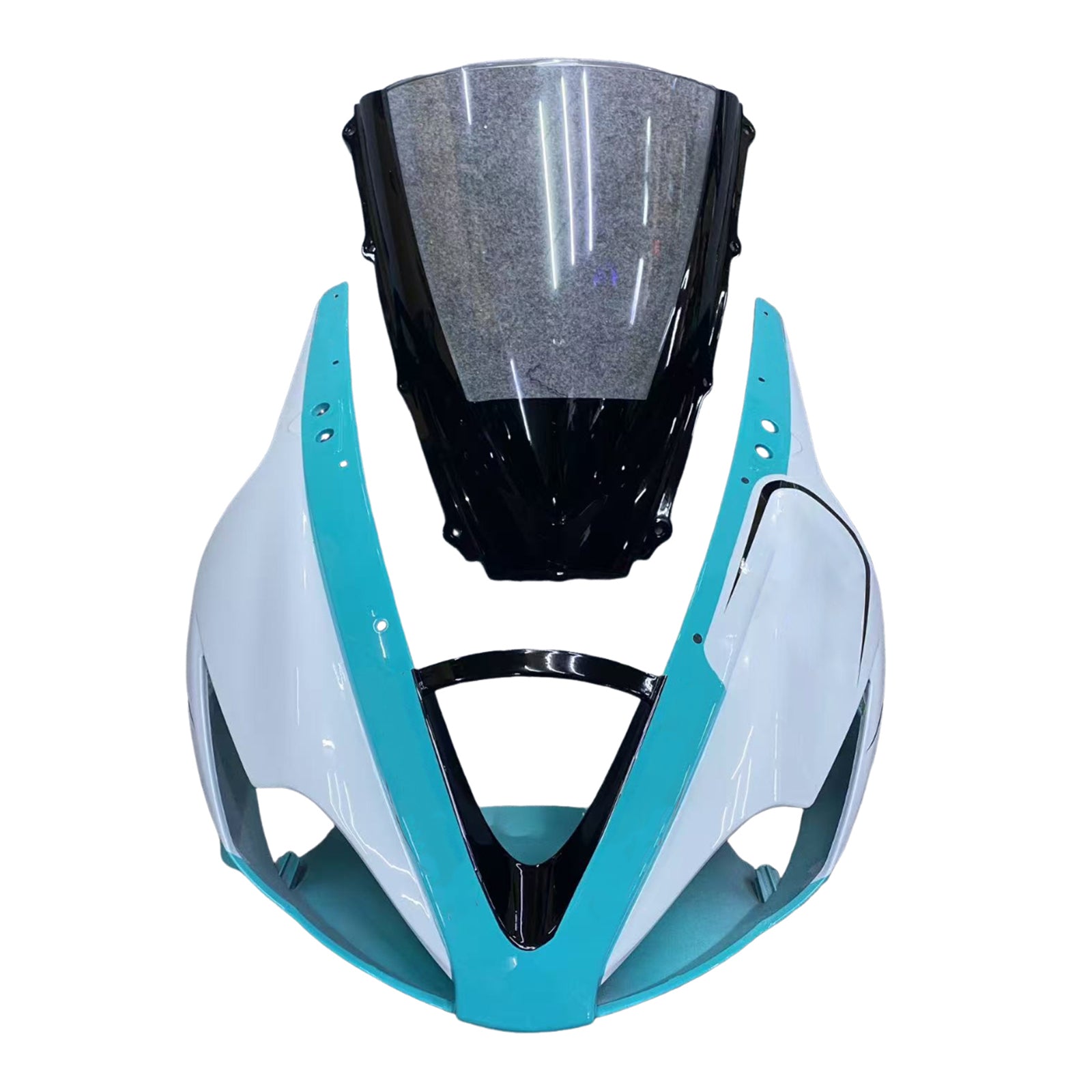 Amotopart 2006-2008 Triumph Daytona 675 White&Blue Style4 Fairing Kit