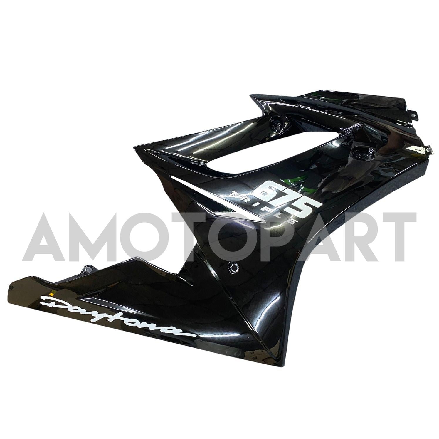 Amotopart 2006-2008 Triumph Daytona 675 Black Style4 Kit de carénage