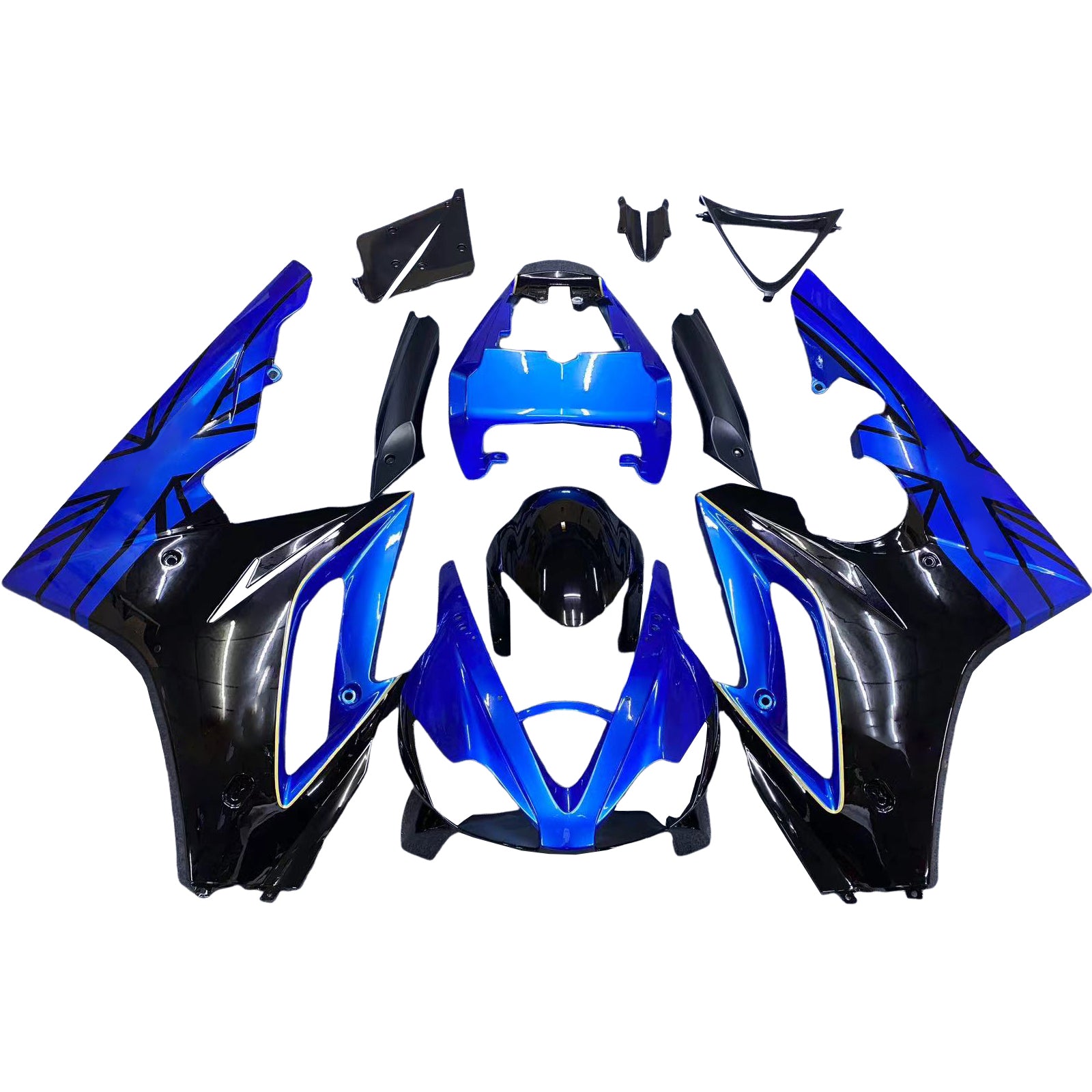 Amotopart 2006-2008 Triumph Daytona 675 Blue Fairing Kit
