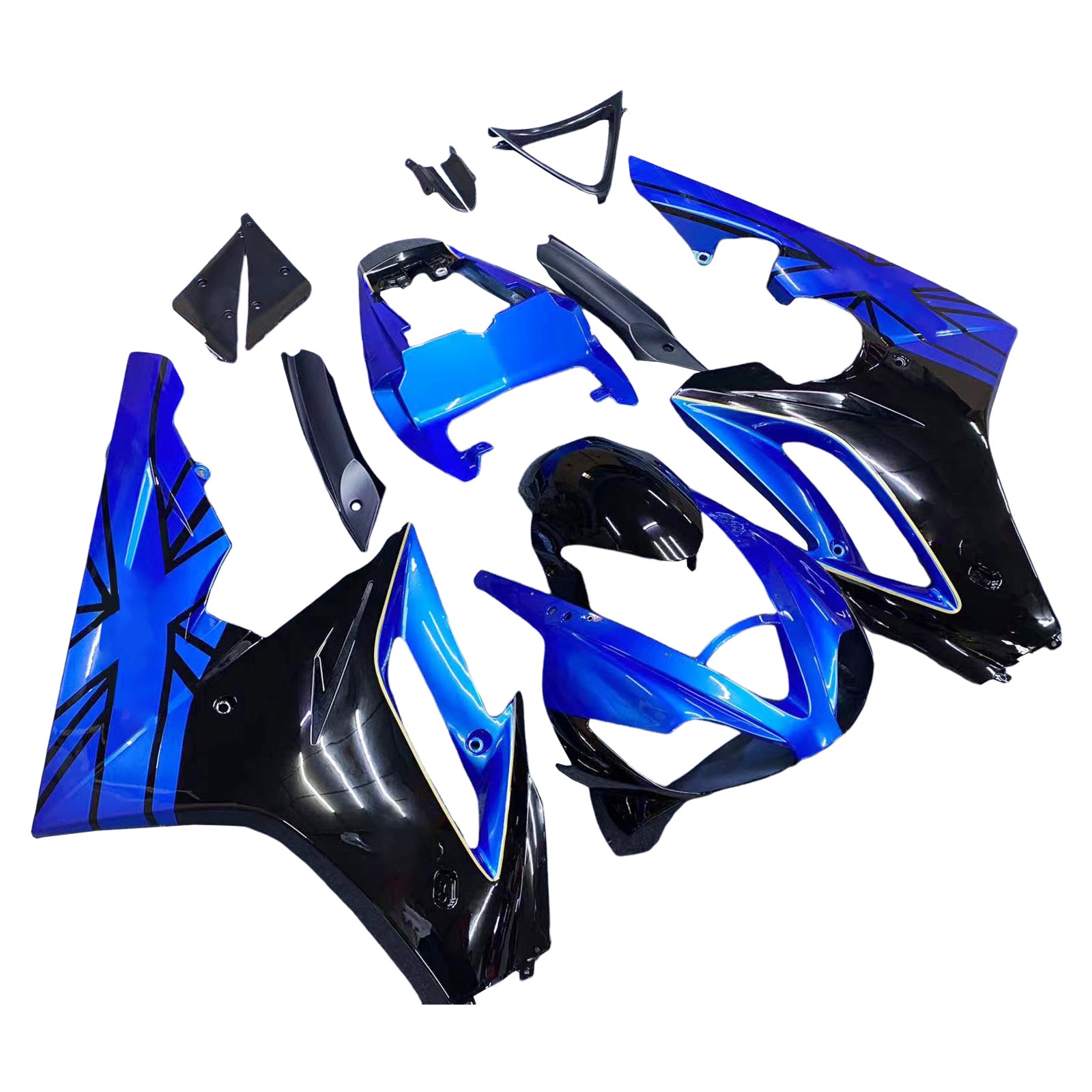 Amotopart 2006-2008 Triumph Daytona 675 Blue Fairing Kit