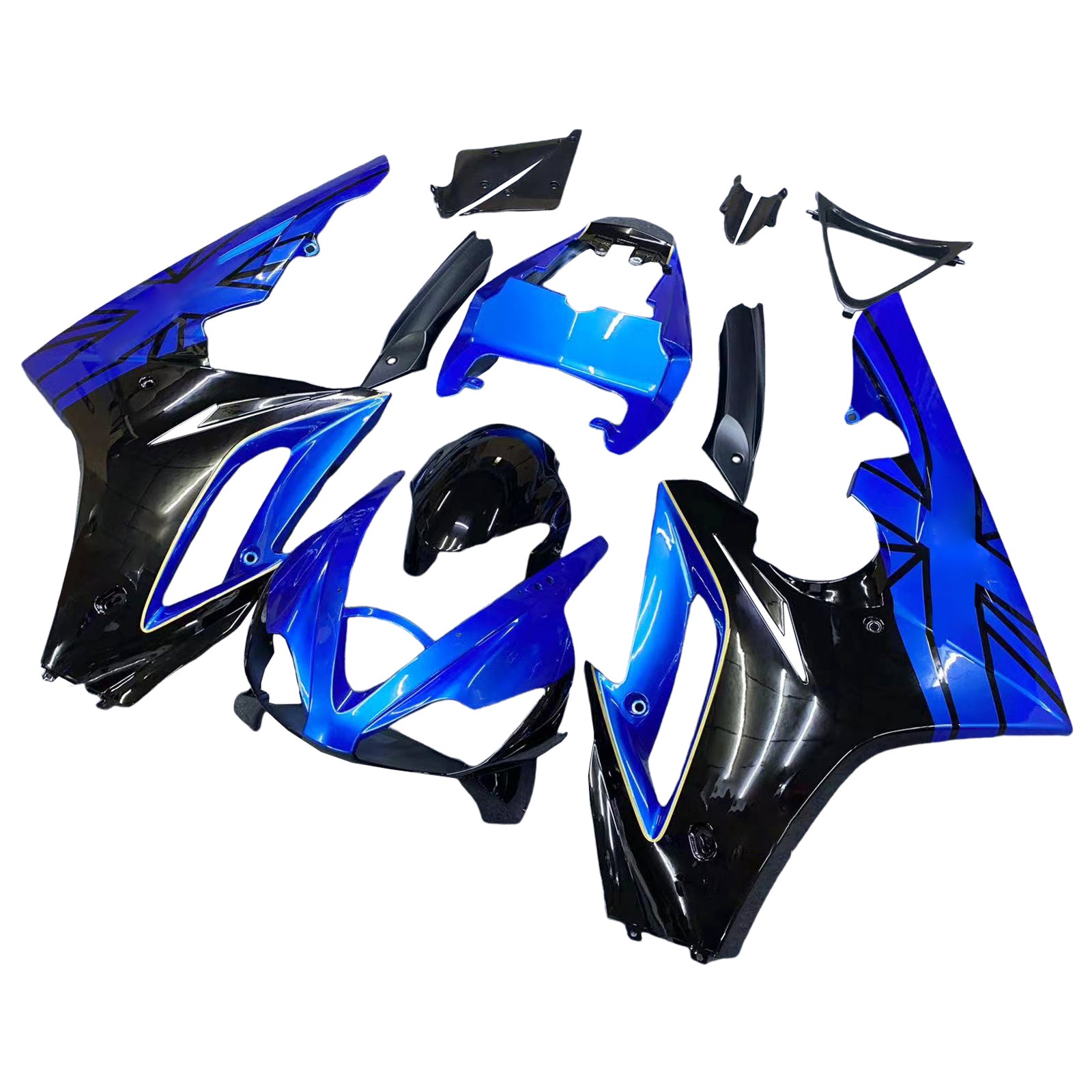 Amotopart 2006-2008 Triumph Daytona 675 Blue Fairing Kit