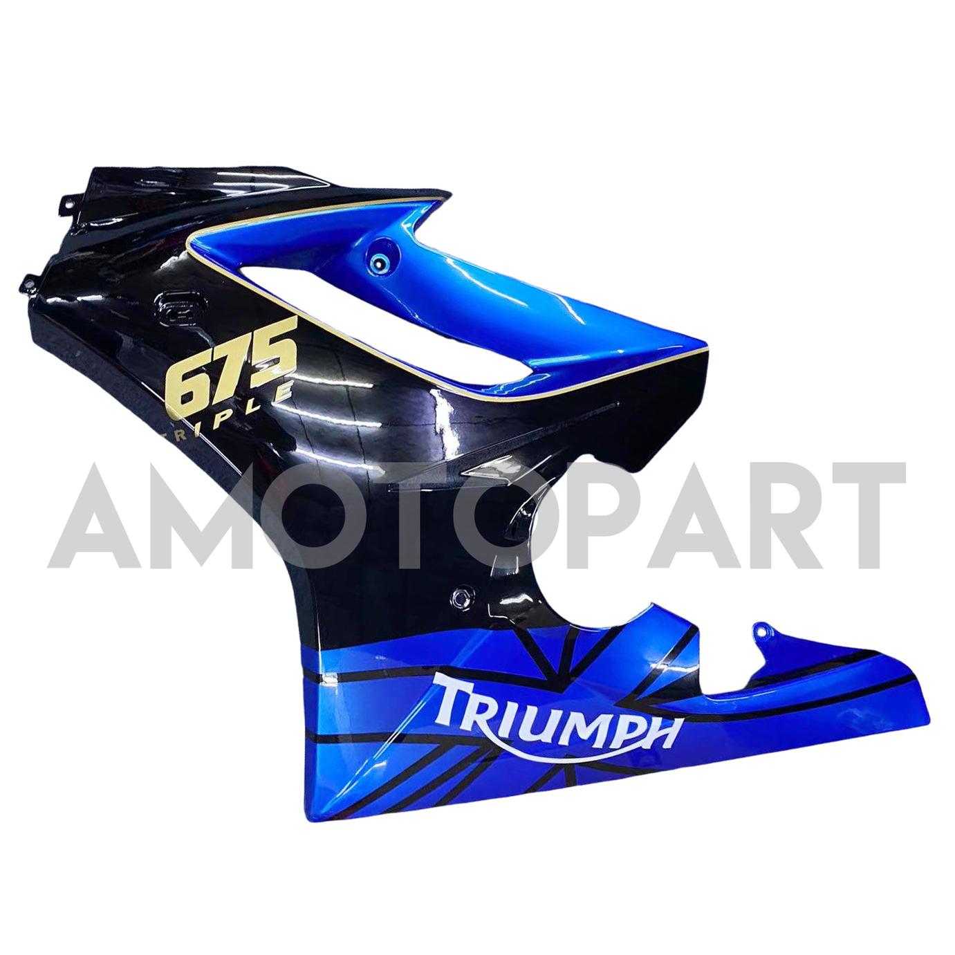 Amotopart 2006-2008 Triumph Daytona 675 Blue Fairing Kit