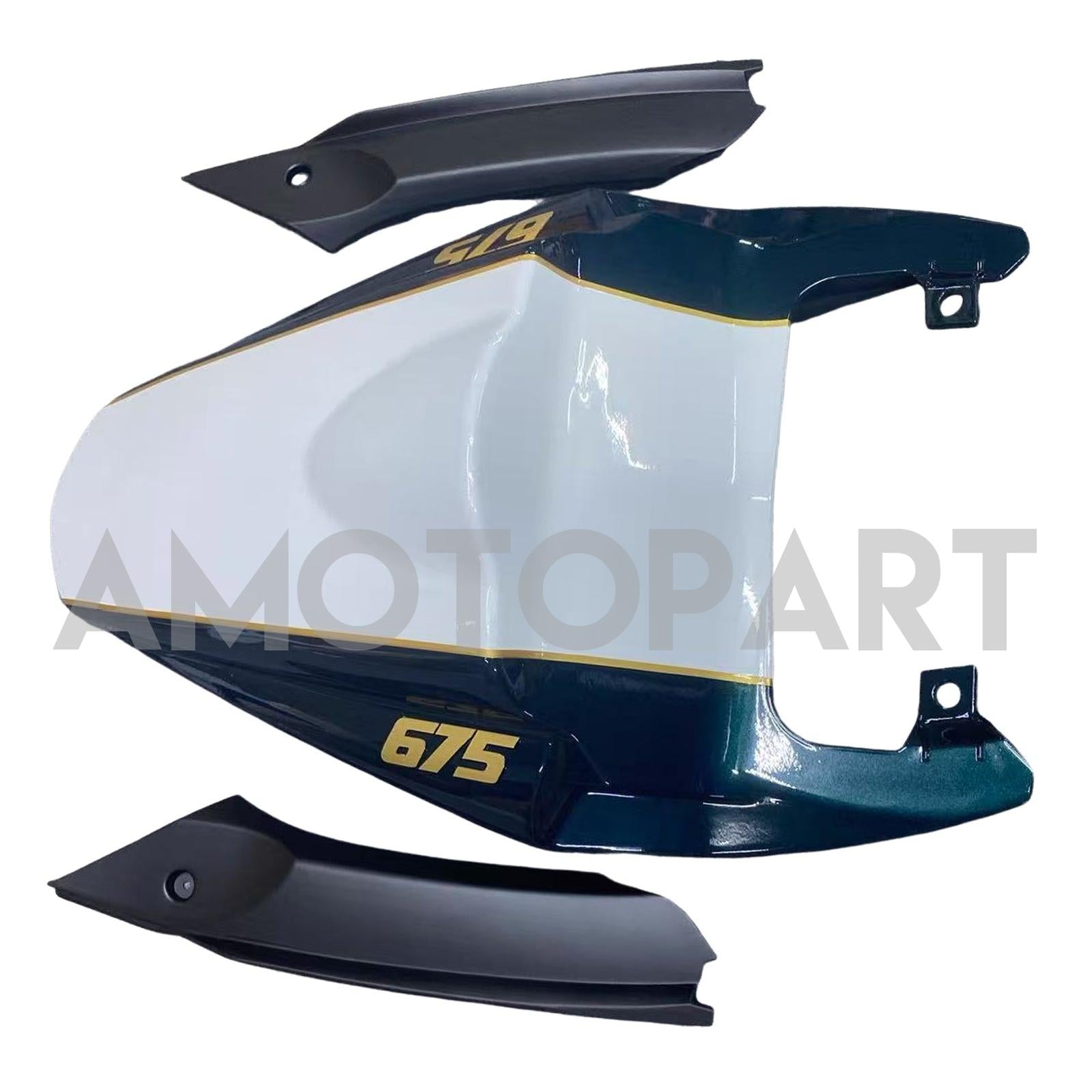 Amotopart 2006-2008 Triumph Daytona 675 Black & White Style1 Fairing Kit