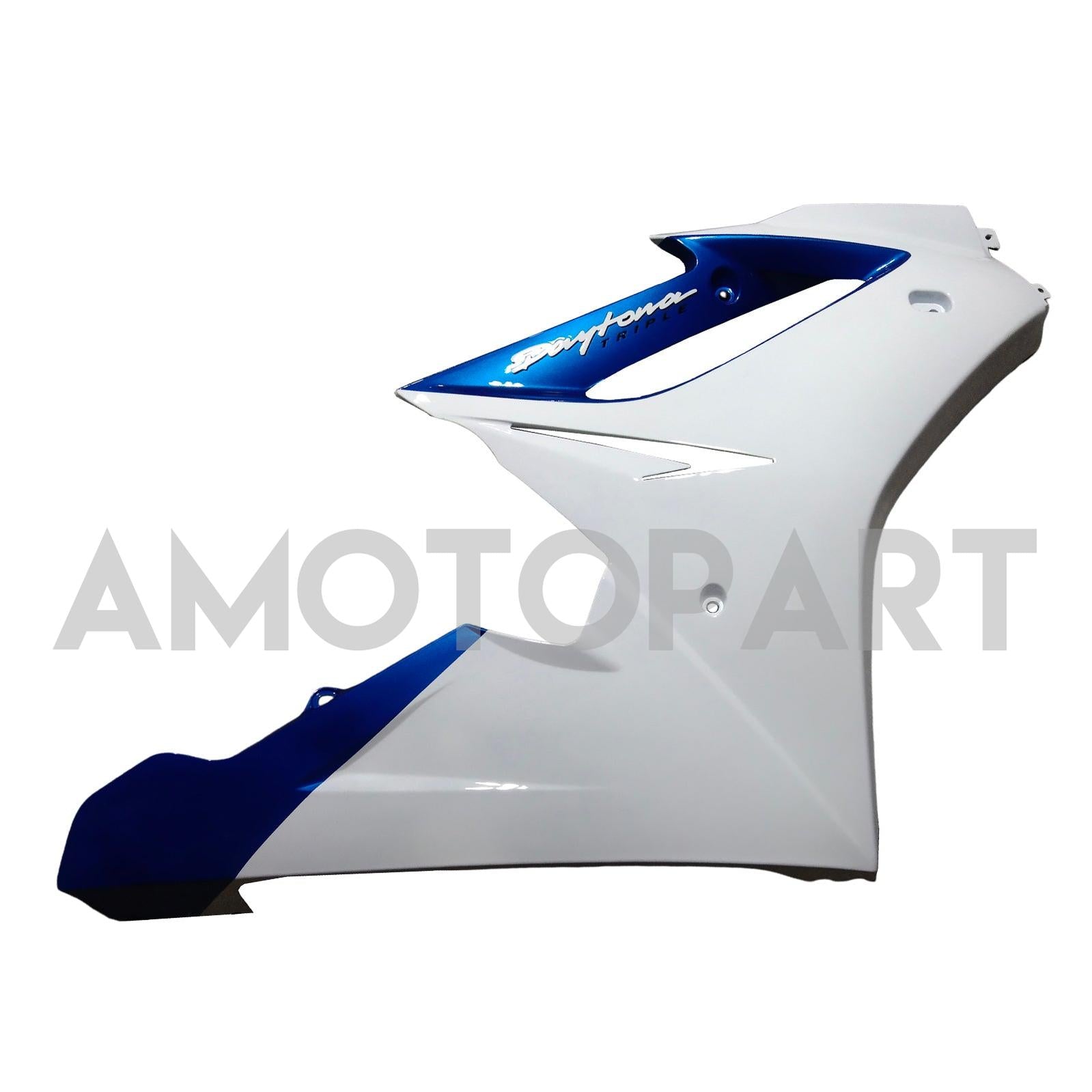 Amotopart 2006-2008 Triumph Daytona 675 White Blue Fairing Kit