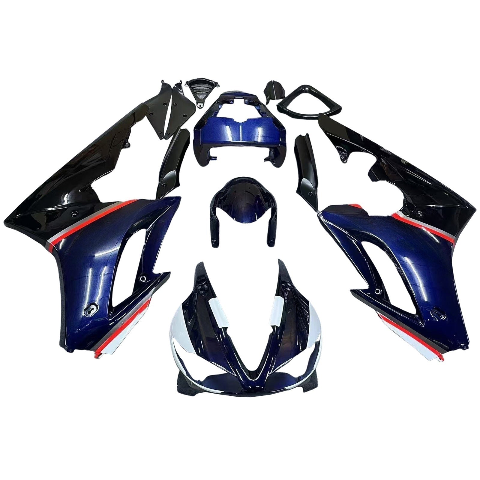 Amotopart 2009-2012 Triumph Daytona 675 Blue&Black Style2 Fairing Kit