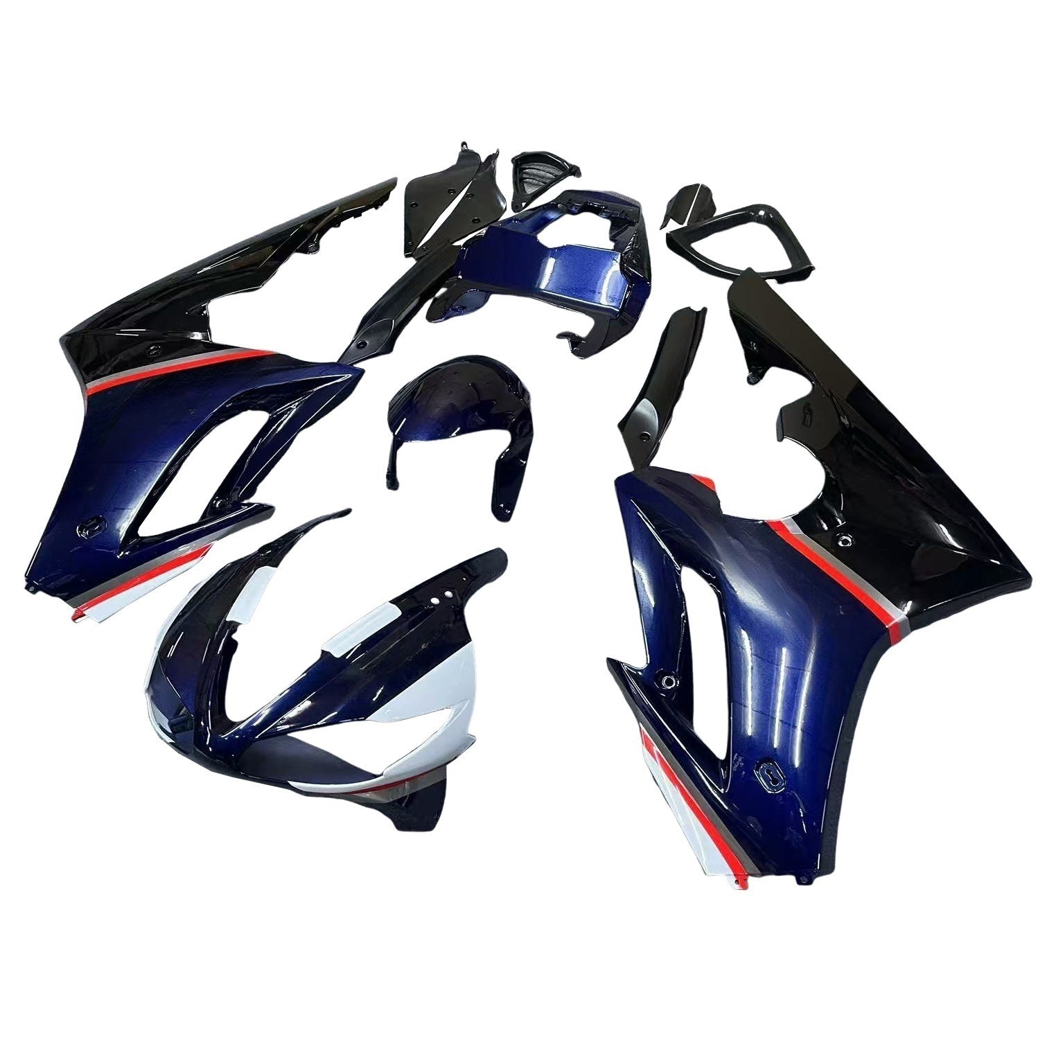 Amotopart 2009-2012 Triumph Daytona 675 Blue&Black Style2 Fairing Kit
