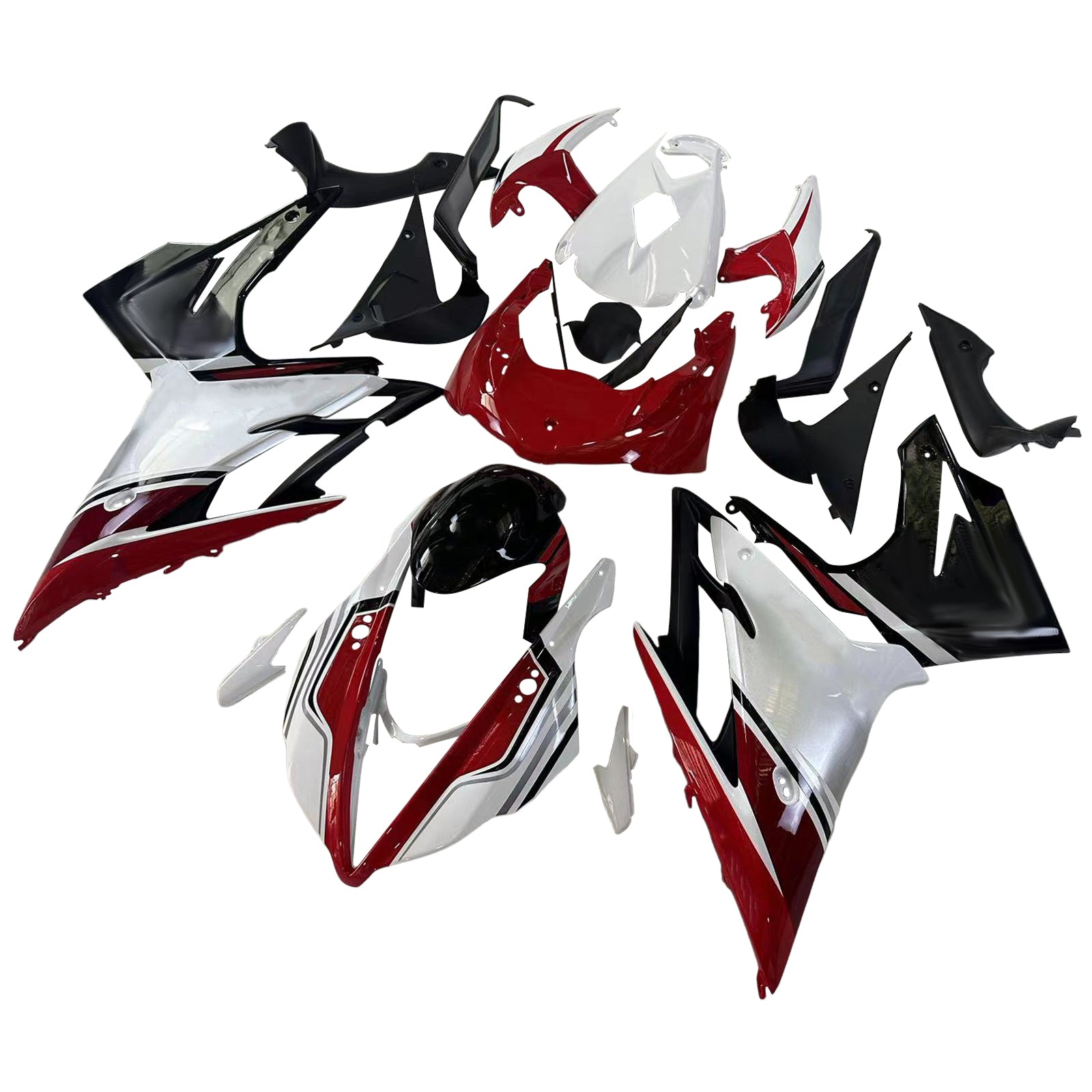 Amotopart Triumph Daytona 675 2013-2017 Red&White Style2 Fairing Kit