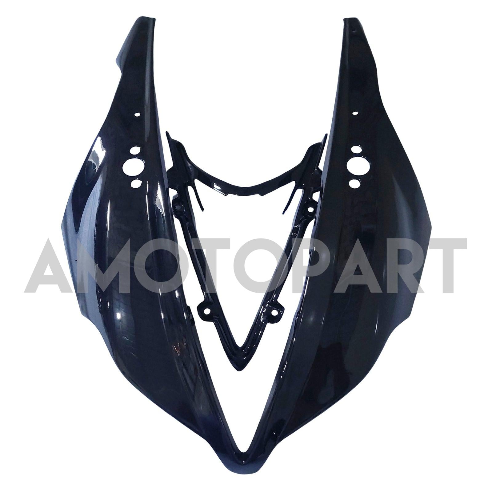 Amotopart 2013-2017 Triumph Daytona 675 Glossy Black Grey Fairing Kit