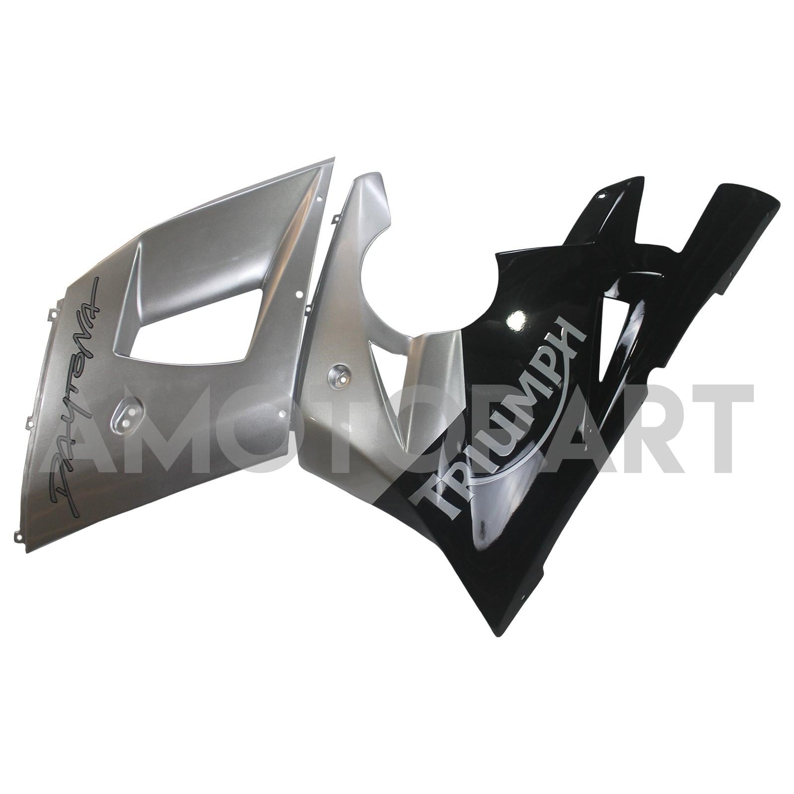 Amotopart Triumph 2002-2005 Daytona 600/650 Sliver&Black Fairing Kit