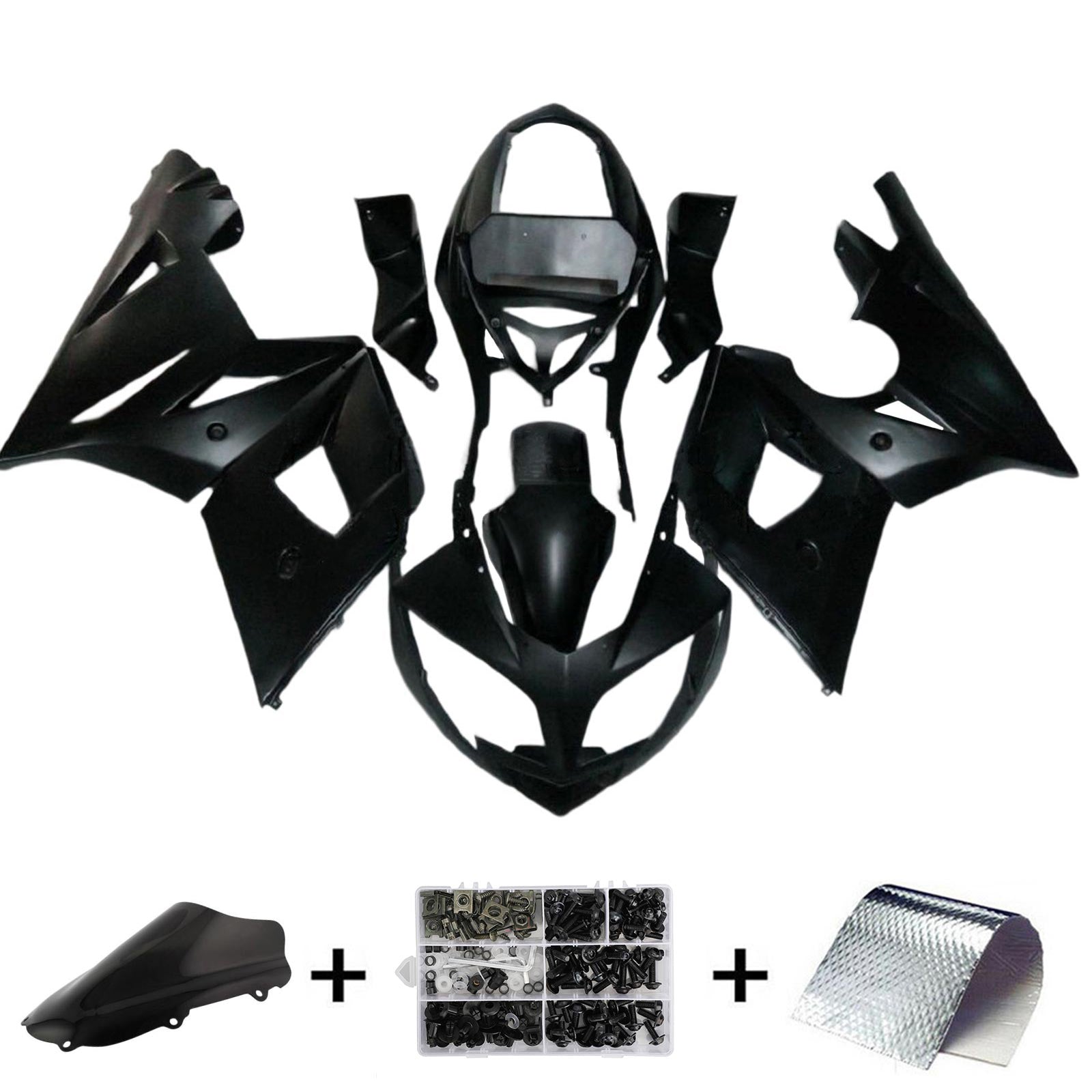 Amotopart 2002-2005 トライアンフ デイトナ 600 650 マットブラック フェアリングキット