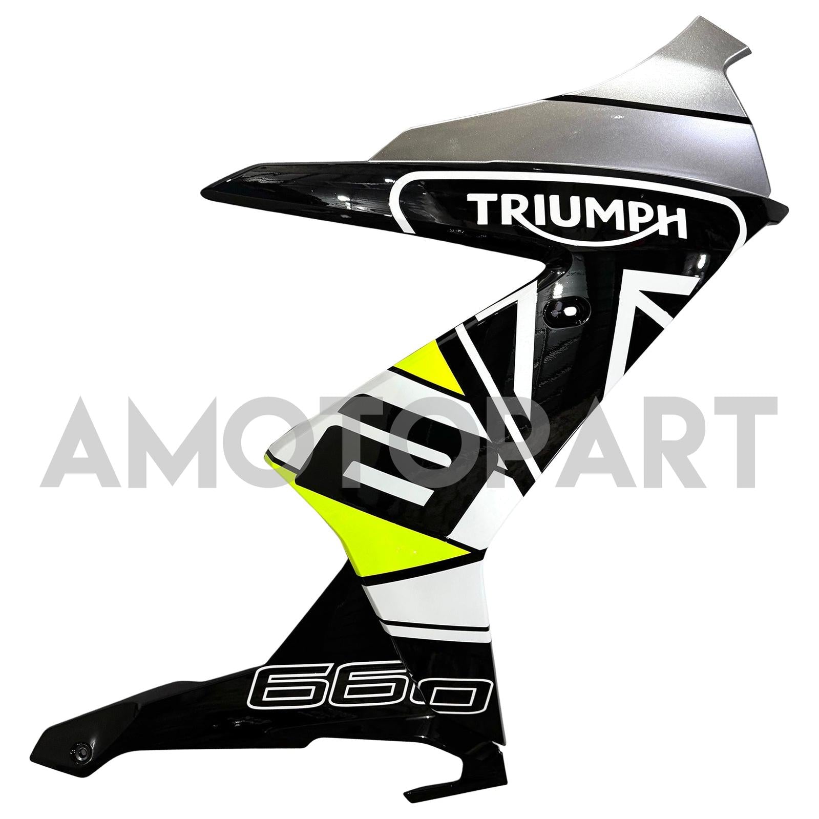 Amotopart 2024-2025 Triumph Daytona 660 Black White Yellow Fairing Kit