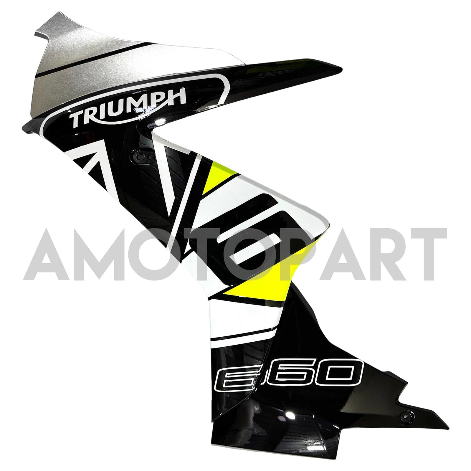 Amotopart 2024-2025 Triumph Daytona 660 Black White Yellow Fairing Kit