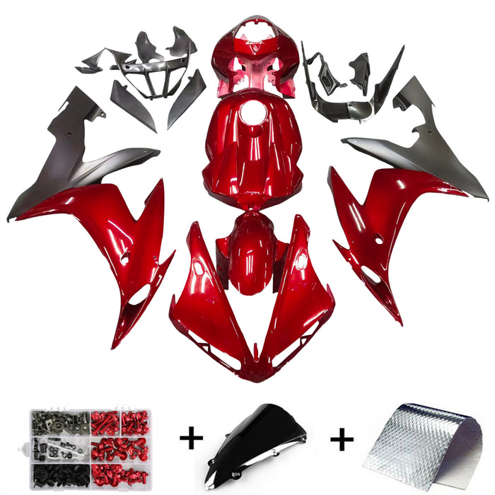Amotopart 2004 2005 2006 YAMAHA YZF R1 Fairing Gloss Red Kit