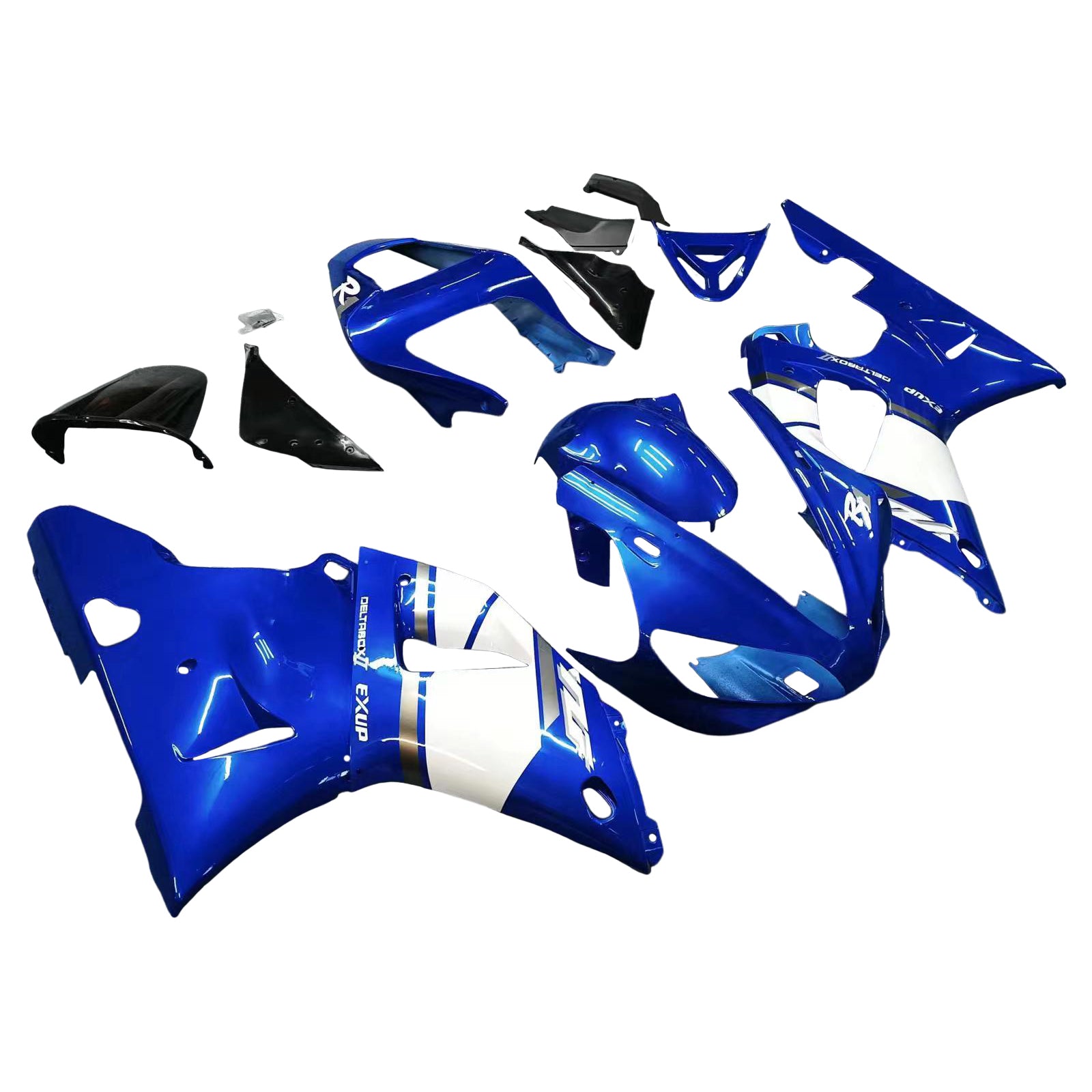 Amotopart Carene Yamaha YZF R1 2000-2001 Carena Kit Carena Blu