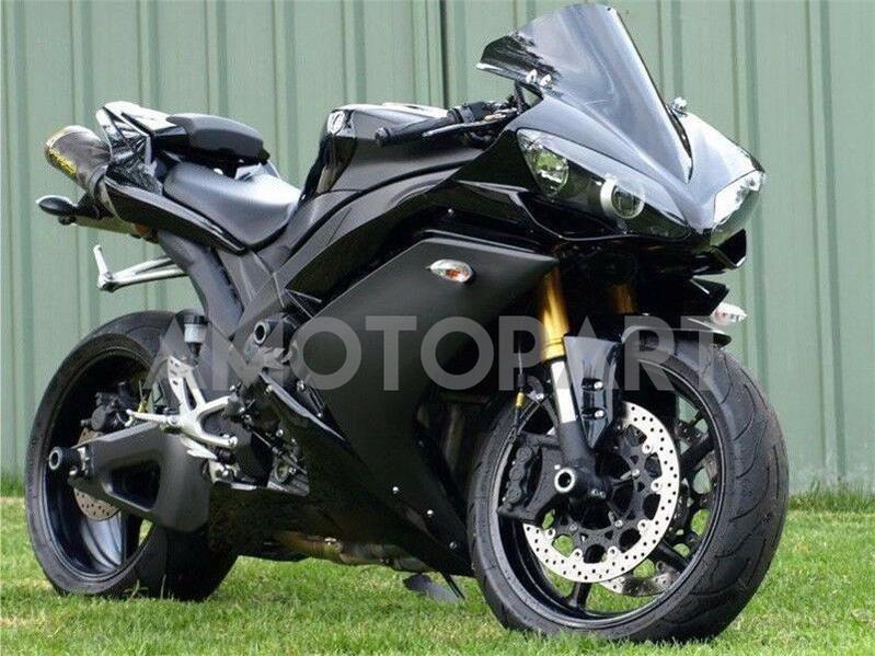 Amotopart 2007-2008 ヤマハ YZF R1 フェアリング グロスマットブラックキット