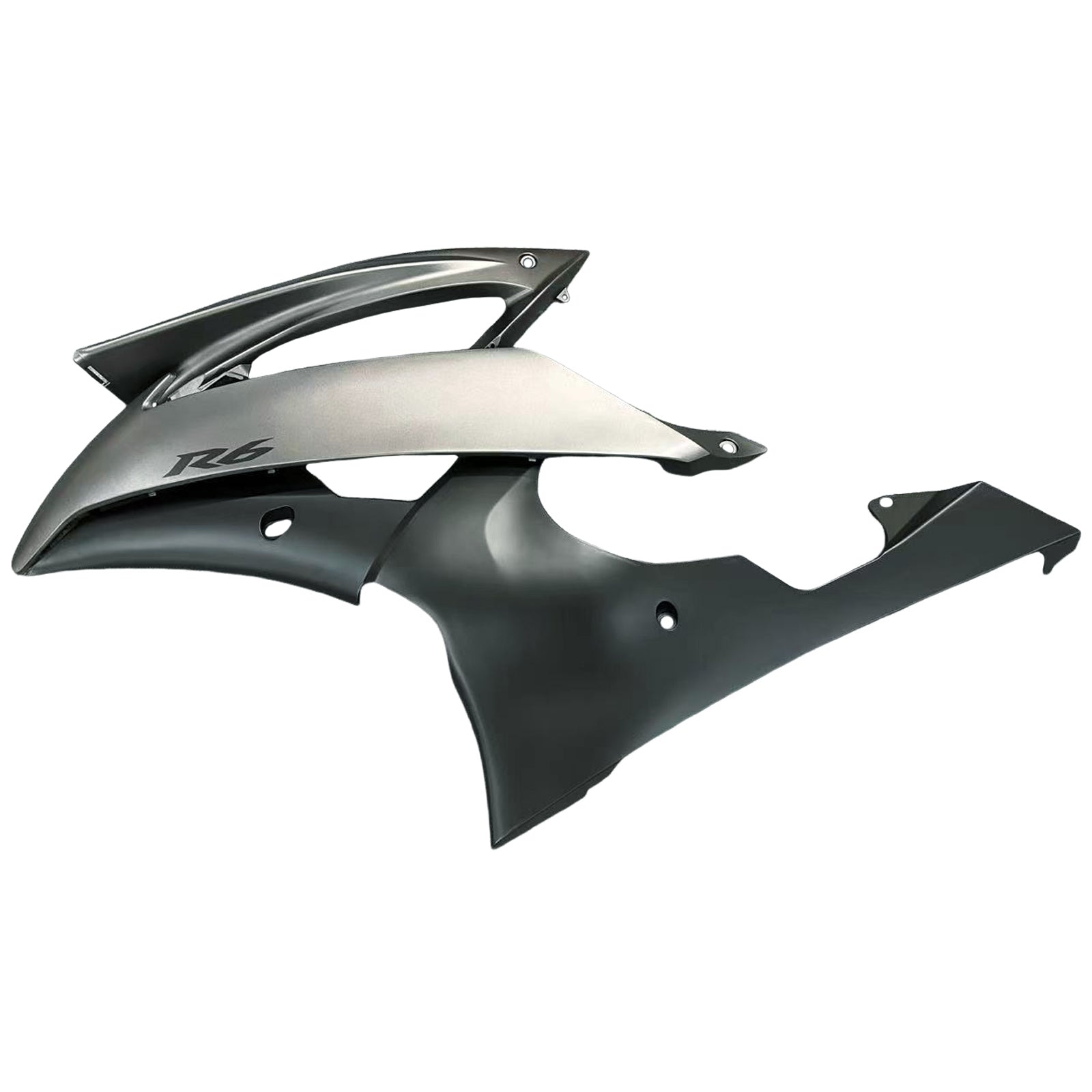Amotopart 2008-2016 YAMAHA YZF-R6 Fairing Gray Black Fairing Kit