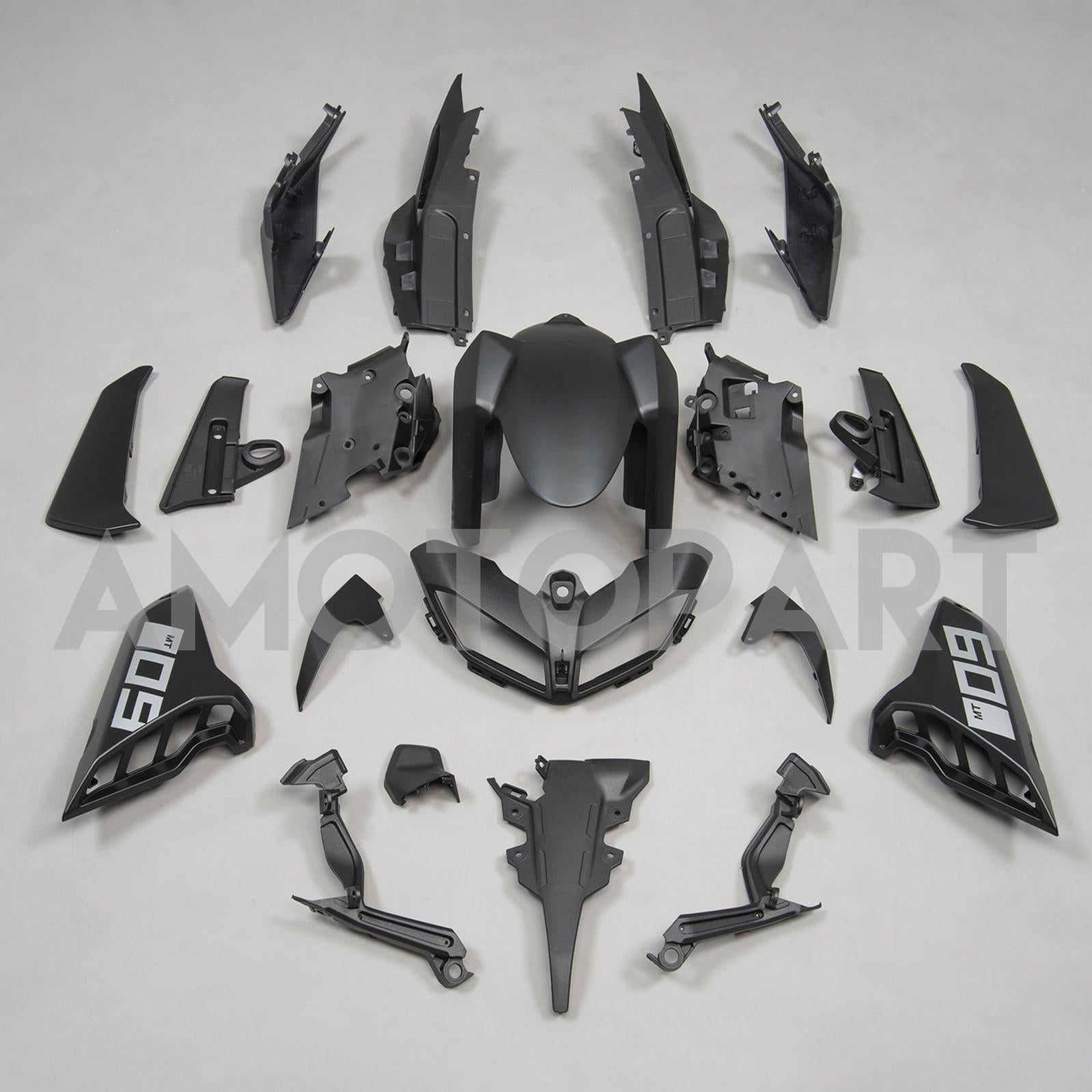 Amotopart 2017-2020 Yamaha MT-09 Black Fairing Kit