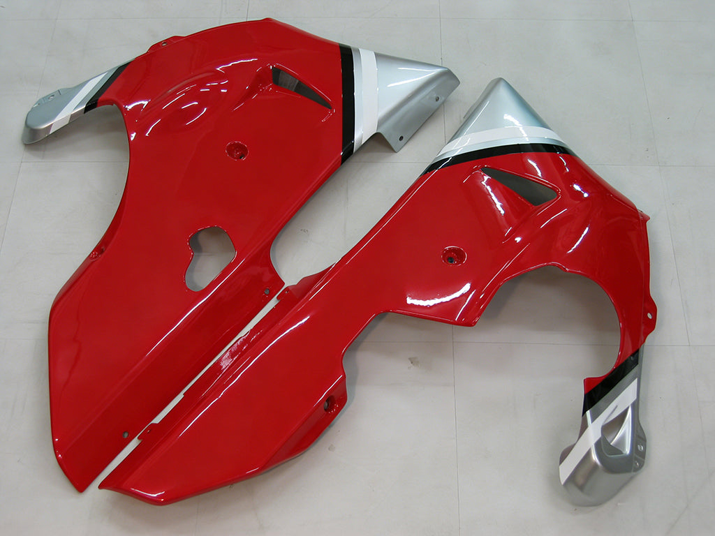 Amotopart 1998-1999 Yamaha YZF 1000 R1 Red&Sliver Fairing Kit