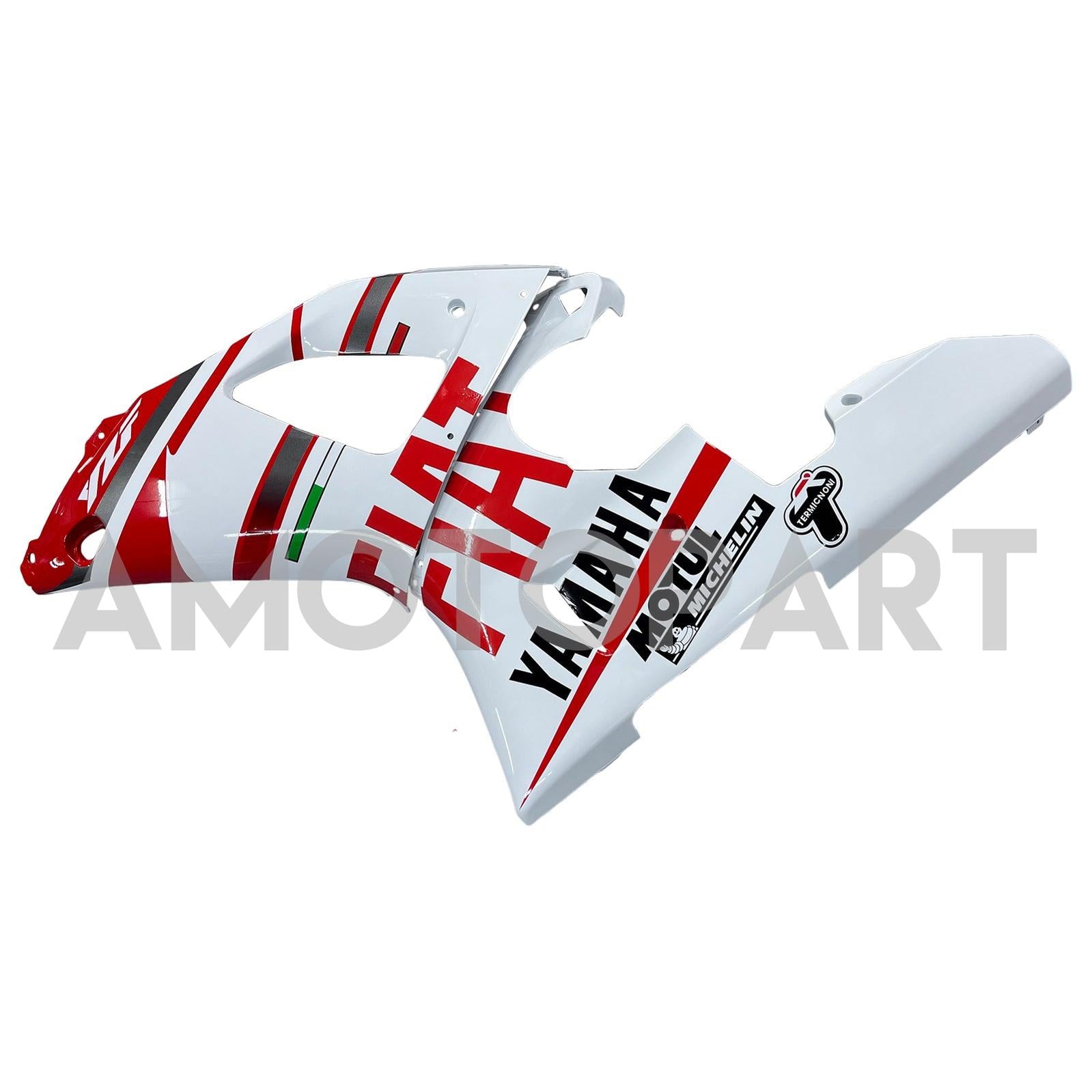 Amotopart 1998-1999 Yamaha YZF 1000 R1 Red & White Fairing Kit
