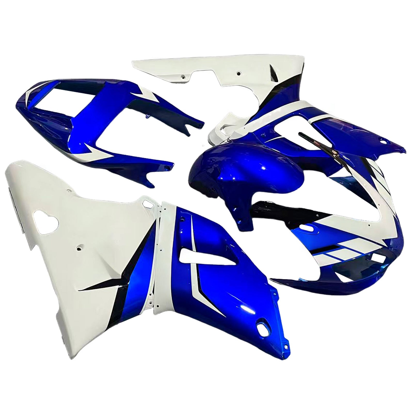 Amotopart Yamaha 1998-1999 YZF 1000 R1 Blue White Fairing Kit