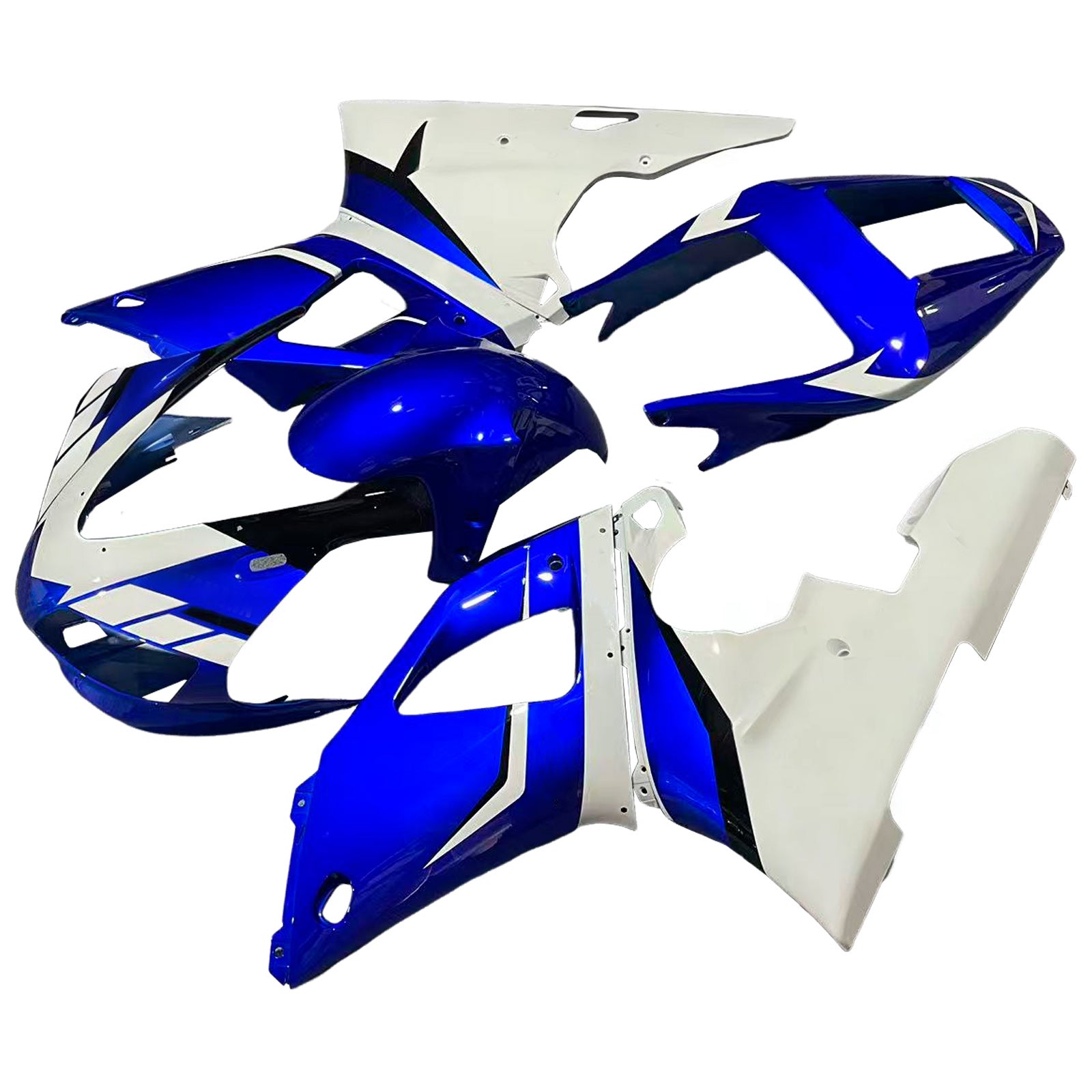 Amotopart Yamaha 1998-1999 YZF 1000 R1 Blue White Fairing Kit