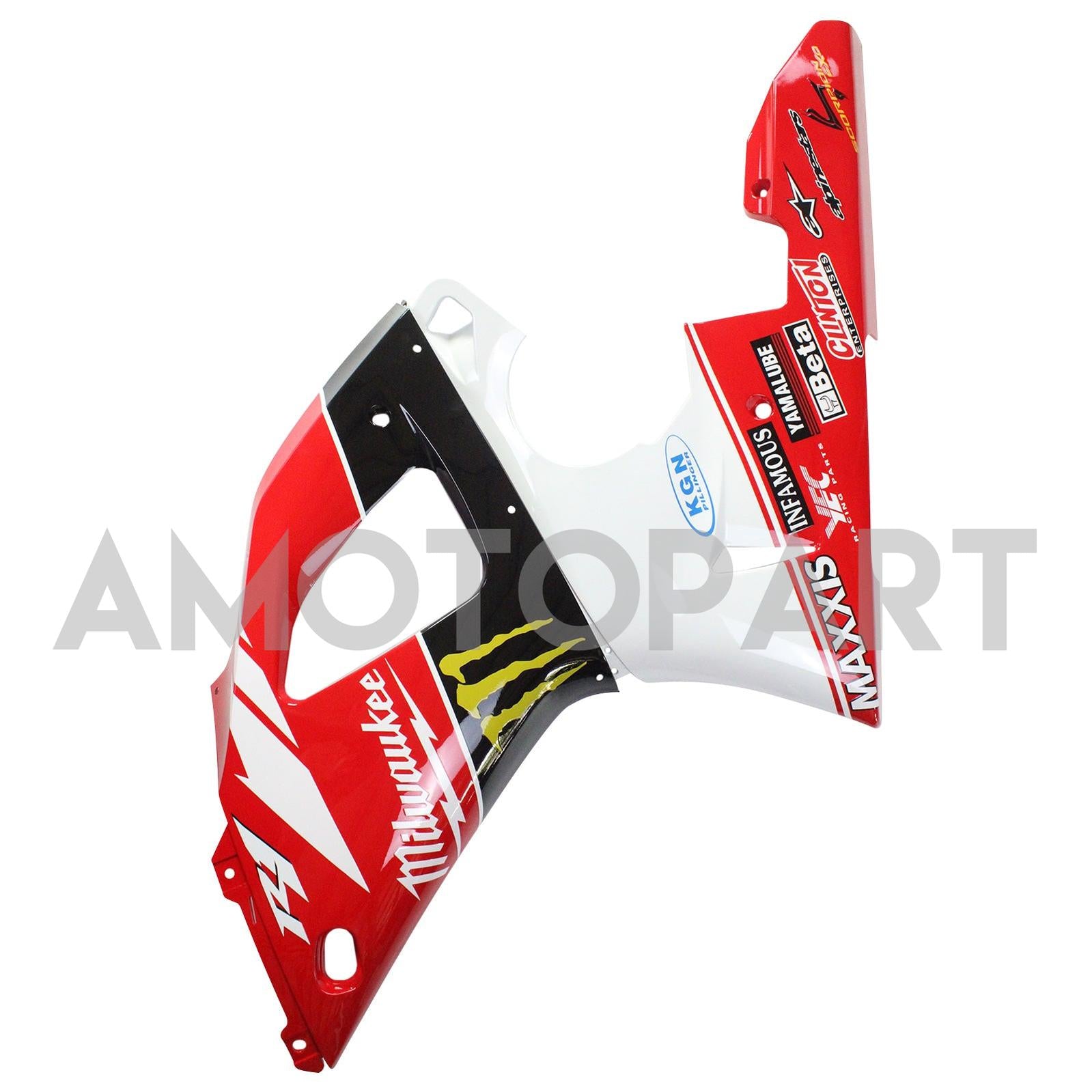 Amotopart Yamaha 1998-1999 YZF 1000 R1 Red With Claw Fairing Kit